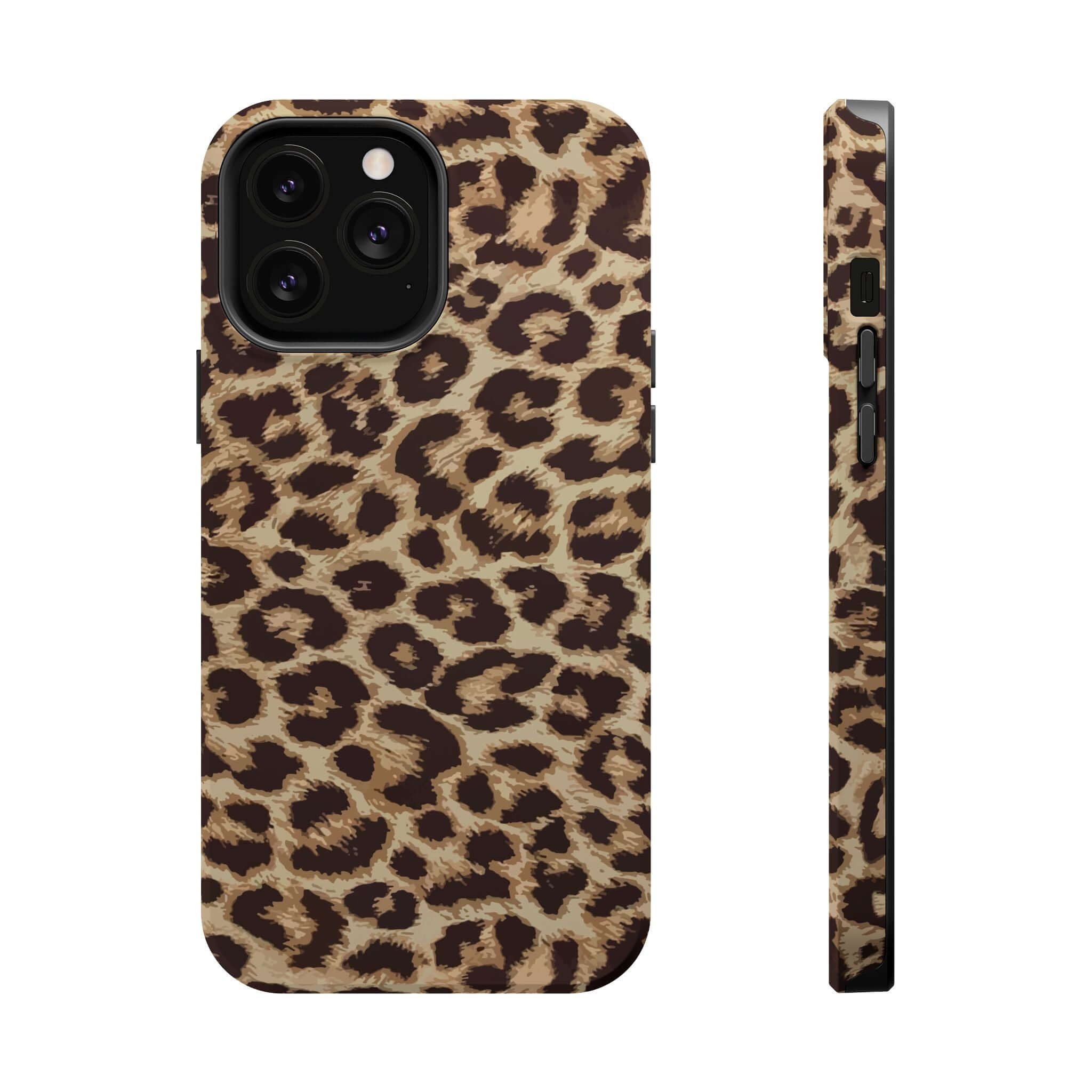 Stylish Cheetah Print iPhone 16 Case with MagSafe Compatibility, Cute Animal Print Design for Phone Protection and Fashion Statement