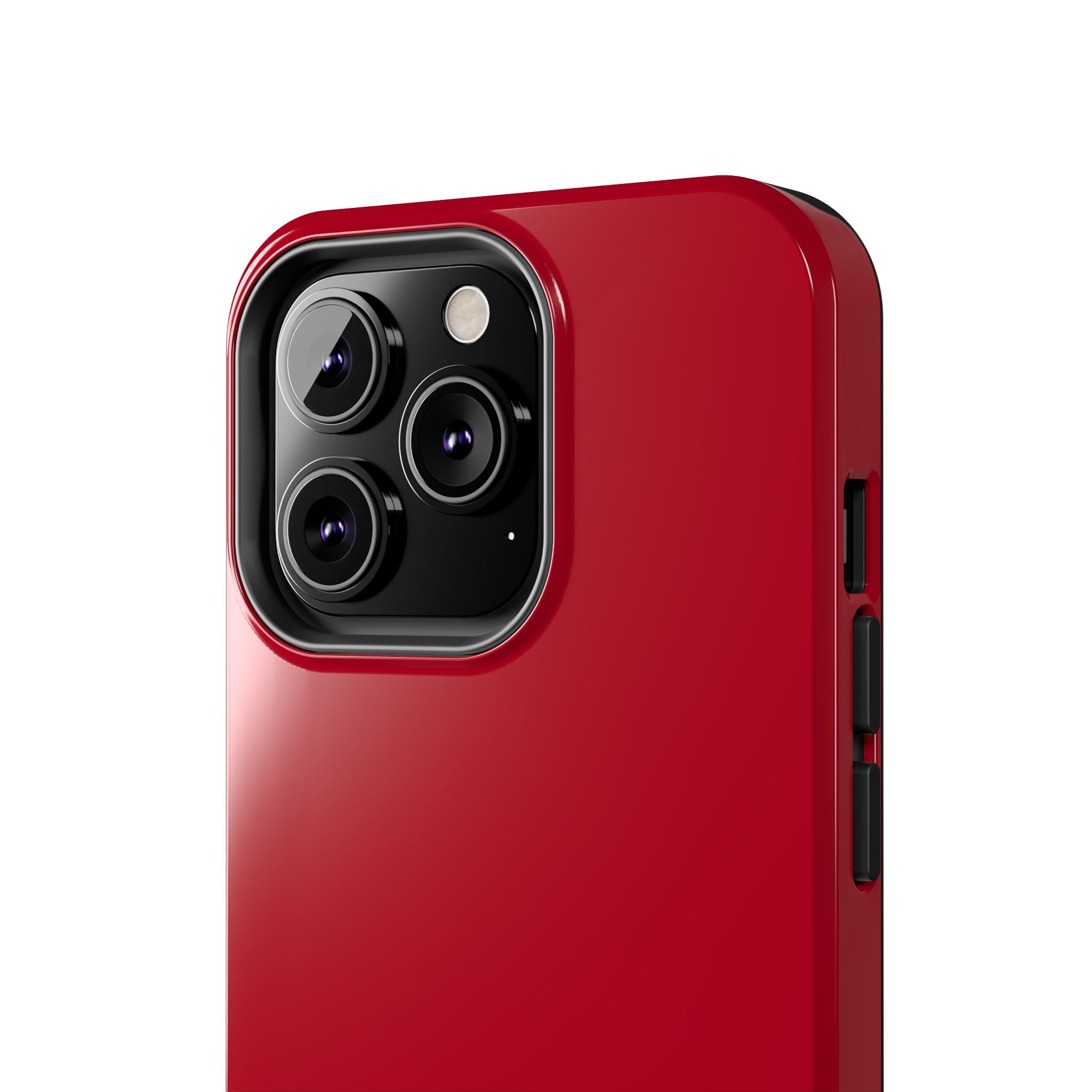 Stylish Candy Apple Solid Red phone case for iPhone 16, offering protection and aesthetic appeal. Cute phone cover option.