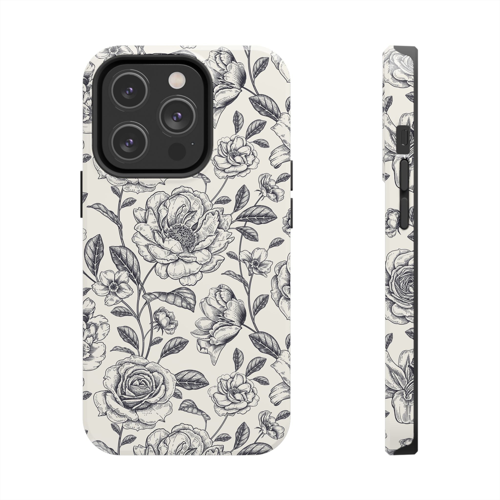 Vintage Memories | Black Flower Case