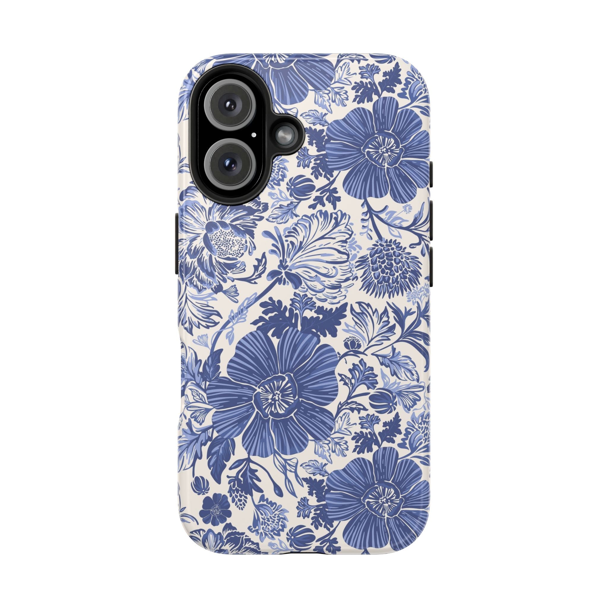 Floración y azul | Estuche floral azul