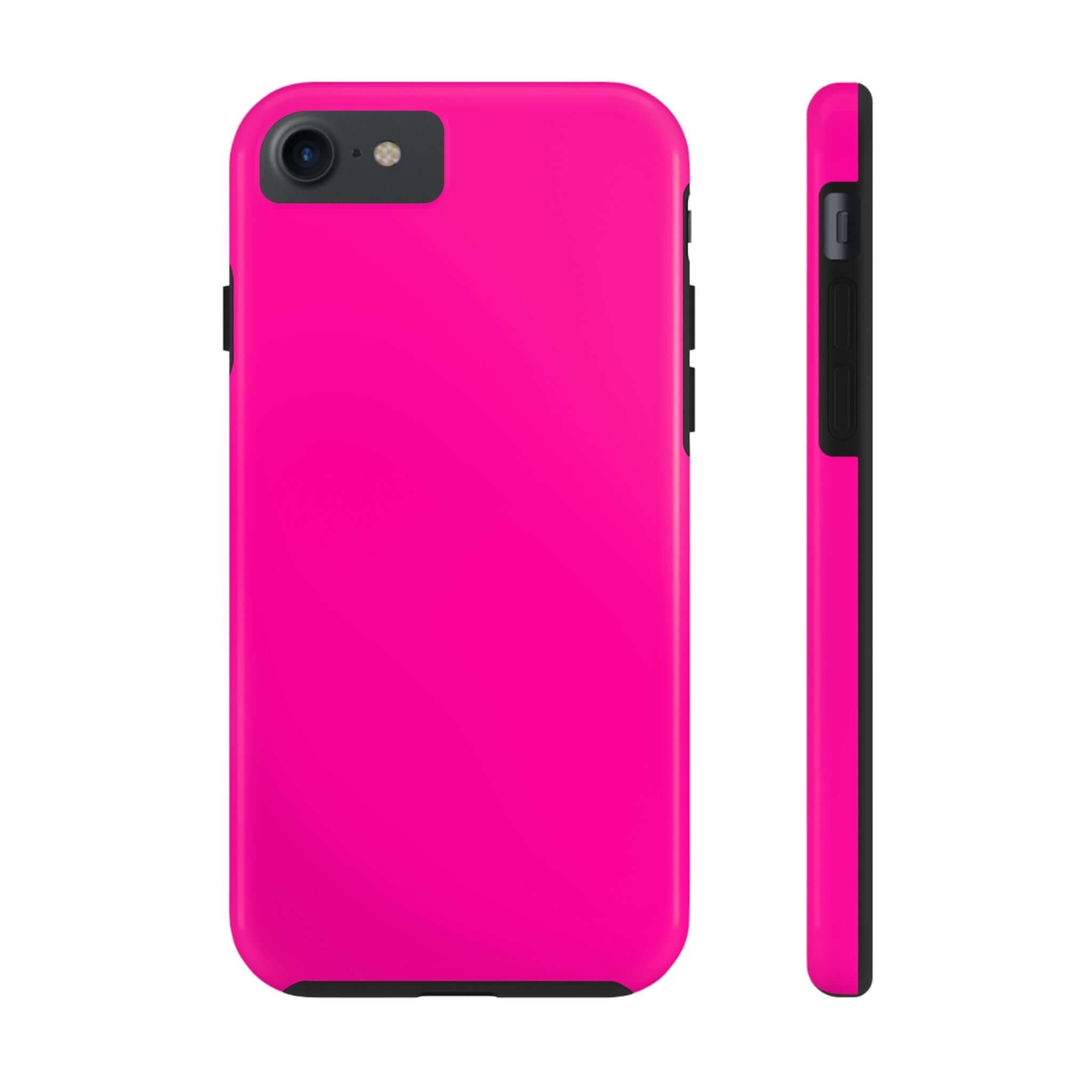 Neon pink iPhone case, cute phone case with free shipping from cutest phone cases website