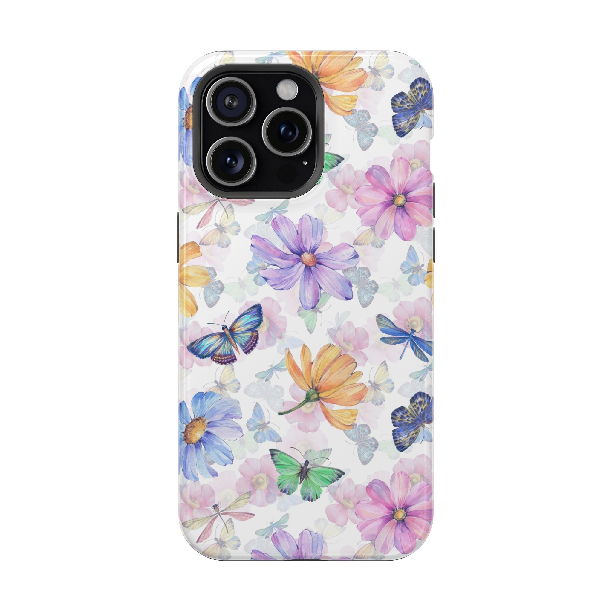 Fluttering Blooms | Watercolor Butterfly Case