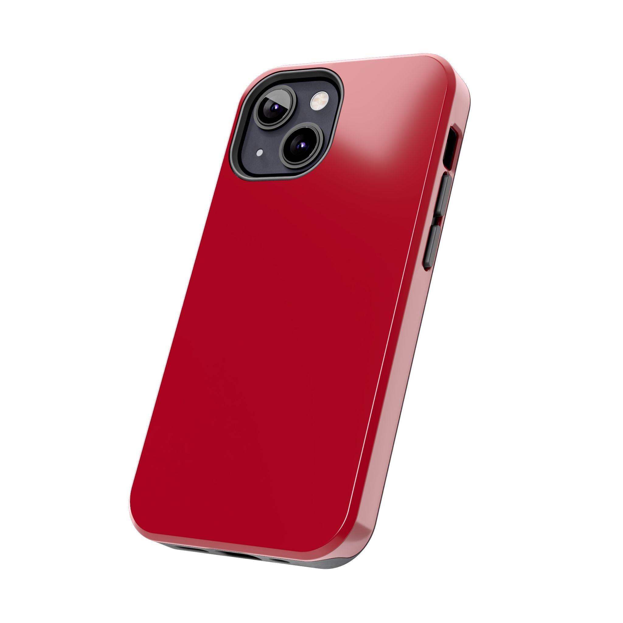 Candy Apple Solid Red iPhone 16 case with stylish design and protective features, perfect cute phone cover accessory.