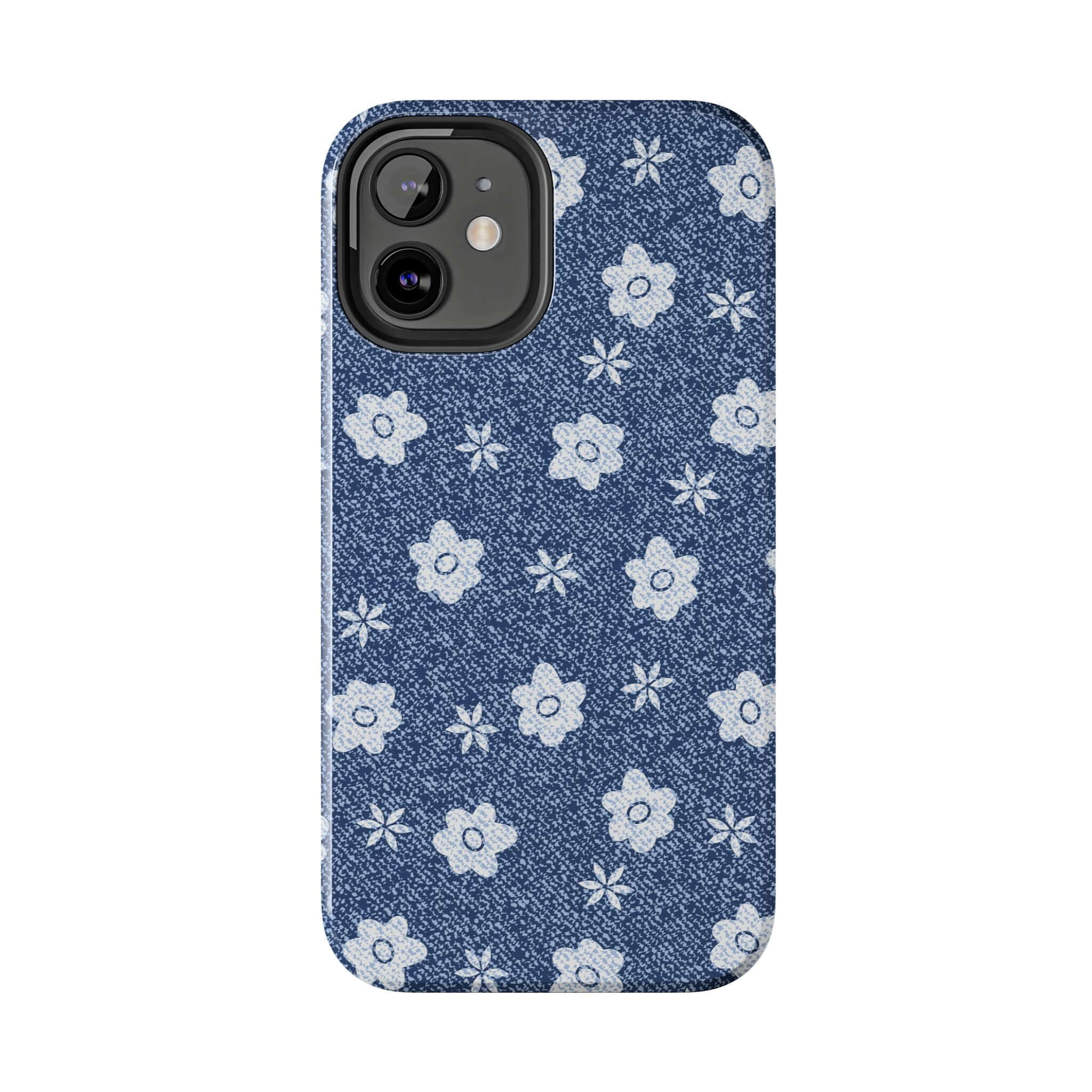 Cute iPhone 14 Pro Max Daisies Denim Phone Case | Cute Phone Cases for iPhone | Thrifting Haul