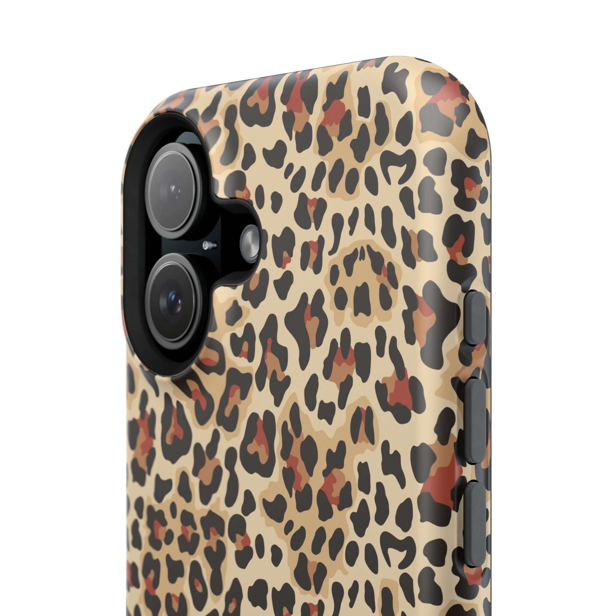 Colorful Leopard Print iPhone Case with MagSafe Design, Cute and Abstract Pattern for Style and Protection