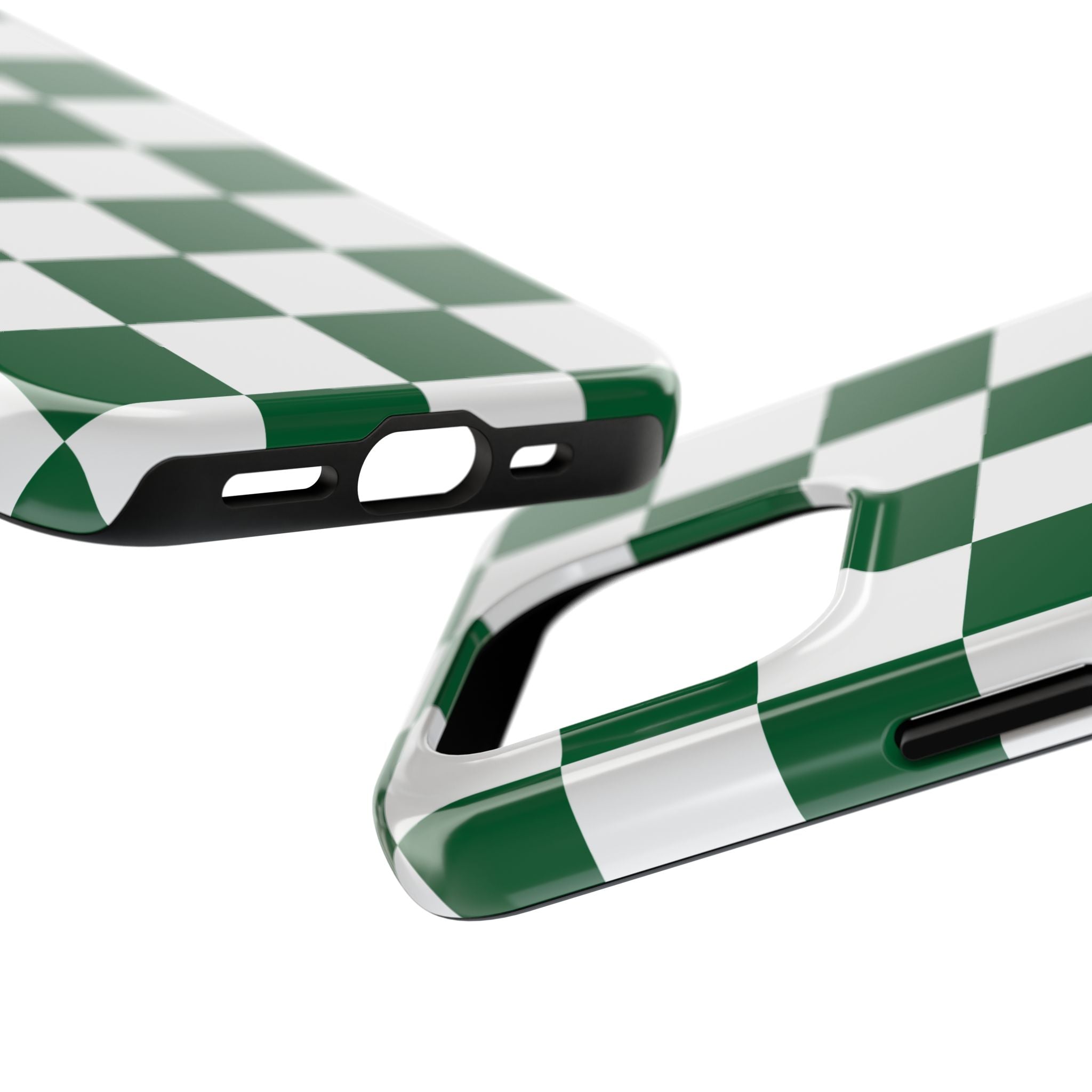 Effortlessly Chic | Green Checkered Case