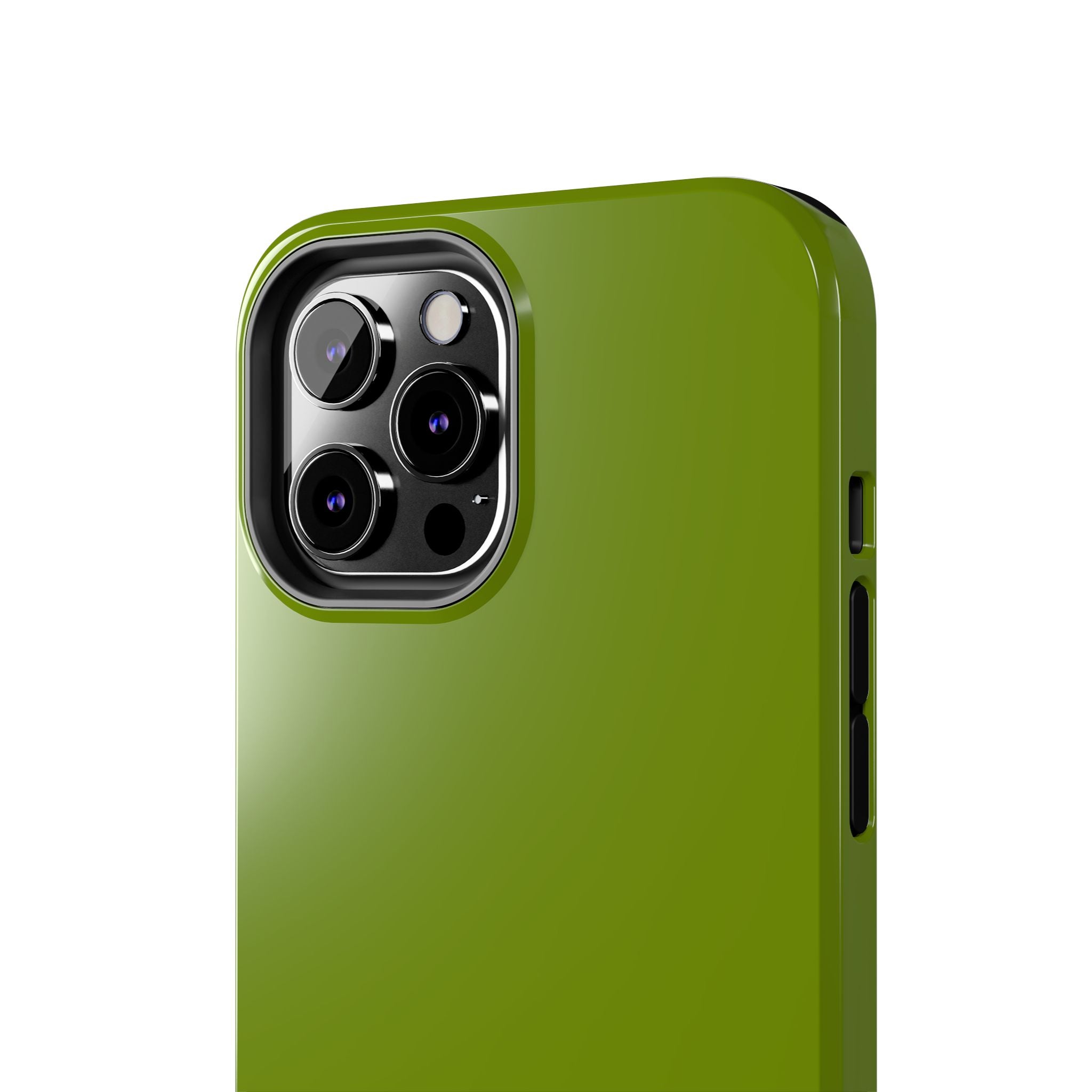 Green Matcha Tea iPhone case, cute solid green phone case for iPhone, protects against scratches, funky accessory.