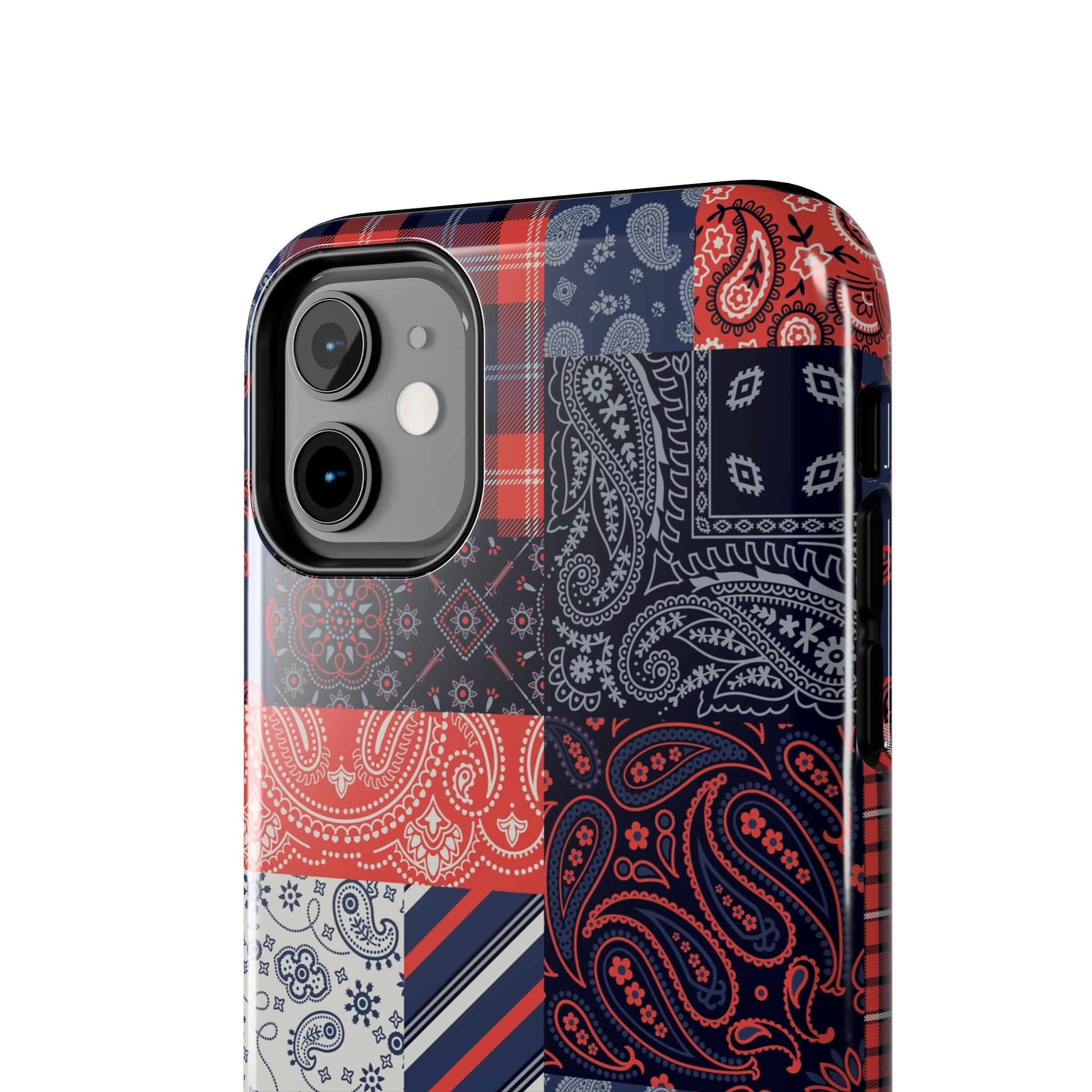 Boho Bandit Bandana Patchwork Case for iPhone 14 Pro - Cute and Bookish Phone Case with Playful Design