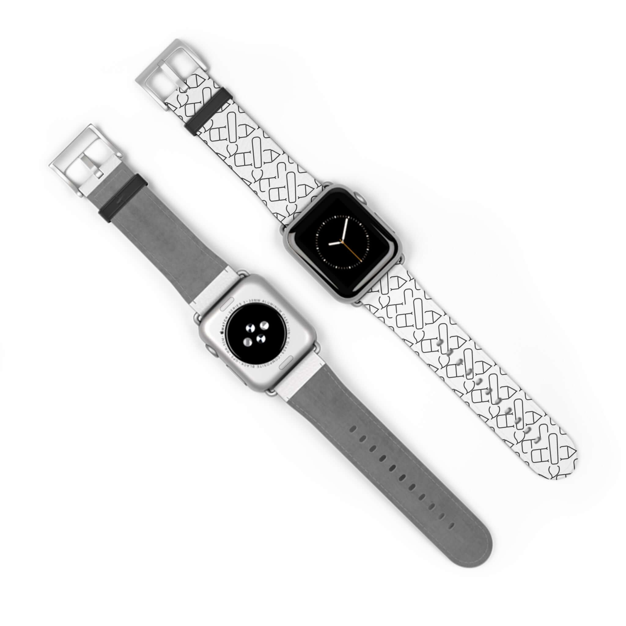 Personalized Apple Watch bands showcasing unique designs, perfect for customizing tech or gifting on special occasions.