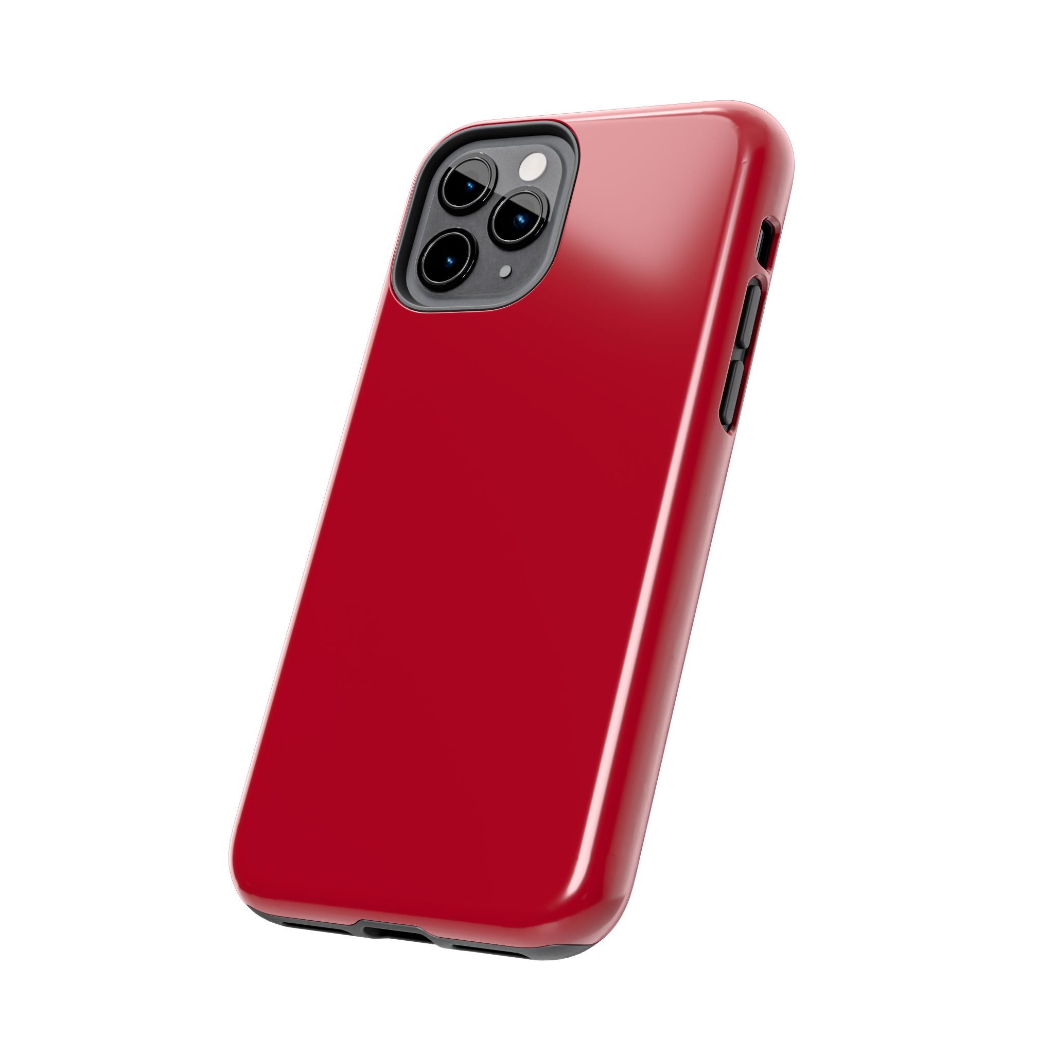 Candy Apple Solid Red iPhone 16 case, stylish and protective cute phone cover, enhances appearance and safeguards device.