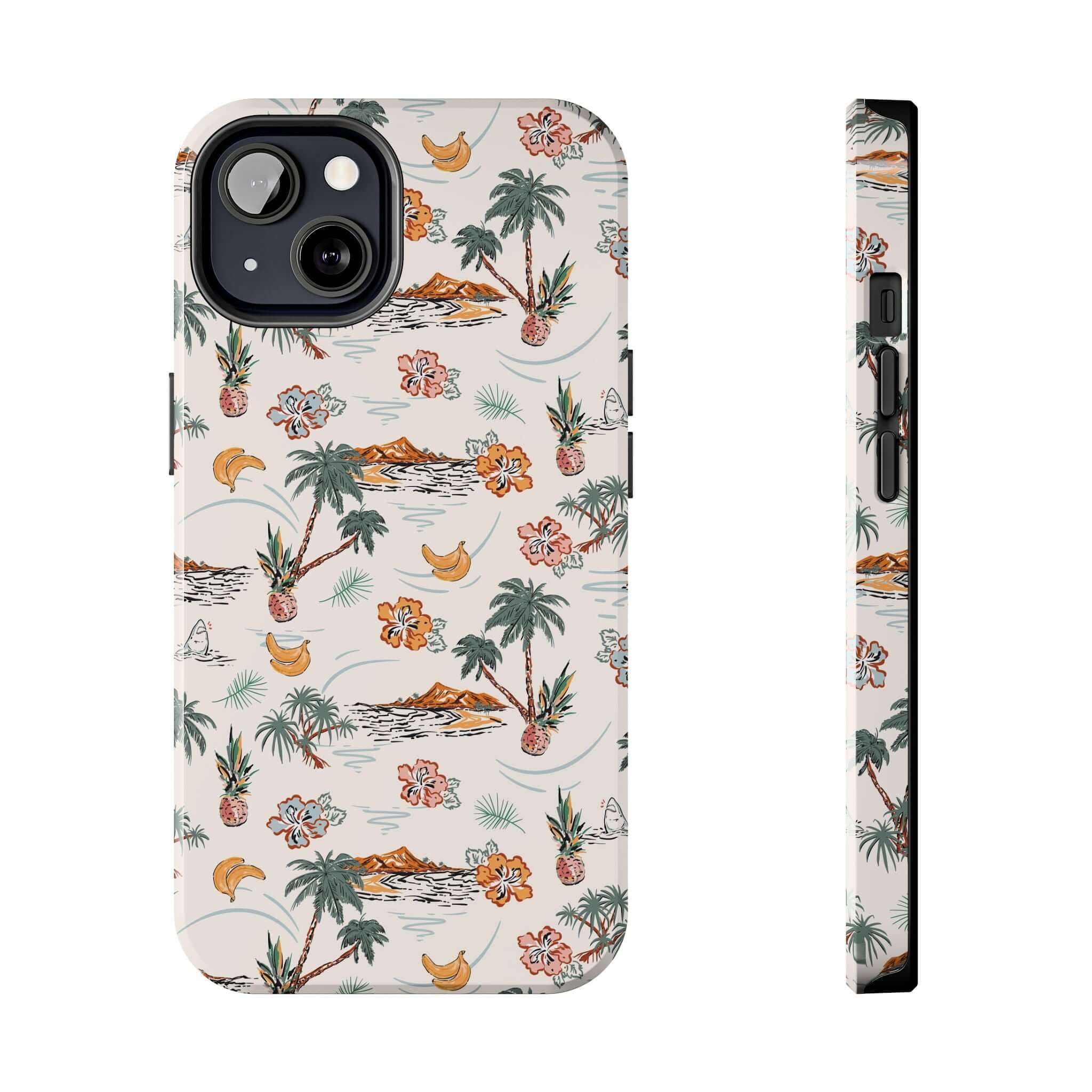 Tropical Vacation iPhone 14 Case with Cute Palm Tree Design Free Shipping