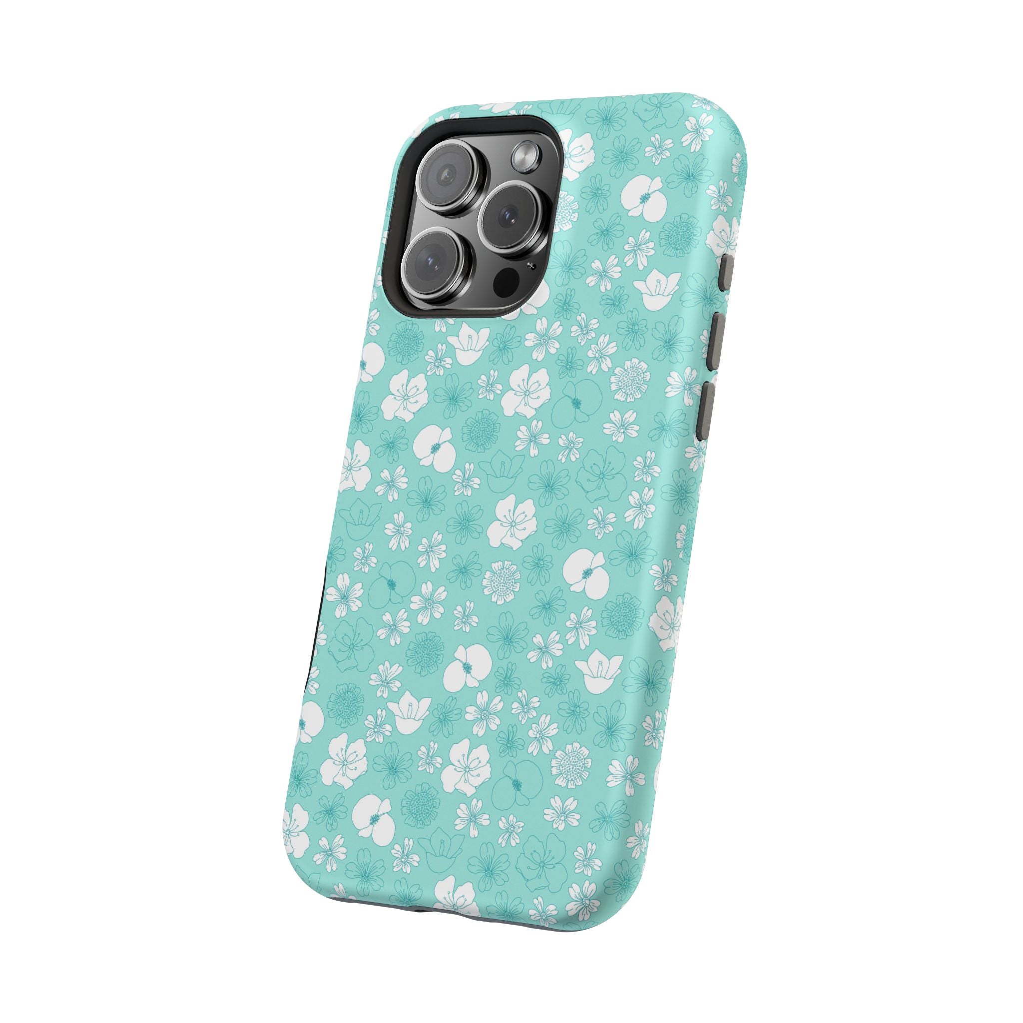 Floral Frost | Teal Floral Case