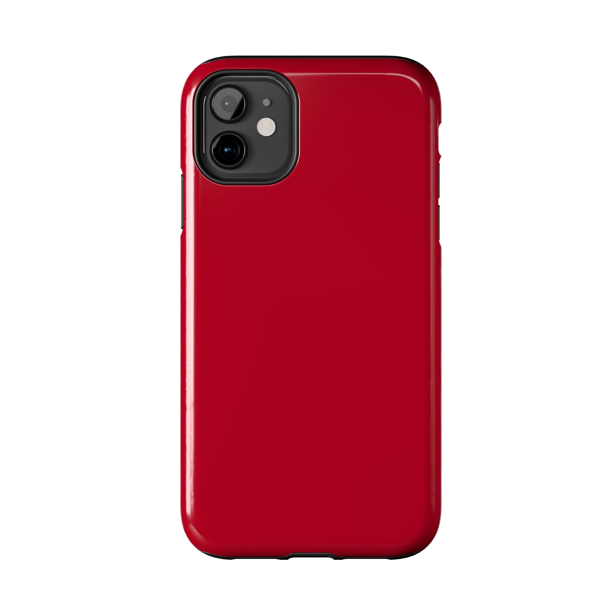 Candy Apple solid red phone case for iPhone 16, offering a cute and stylish cover with protection.