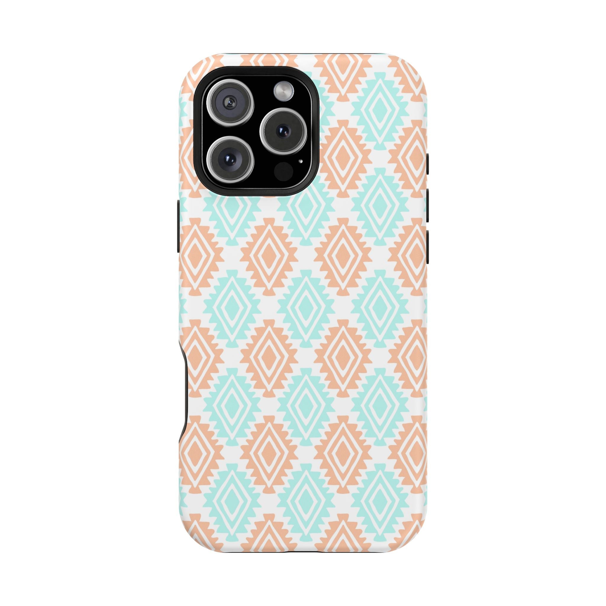 Southwestern floral MagSafe iPhone case with funky abstract design, perfect for a cute phone cover.