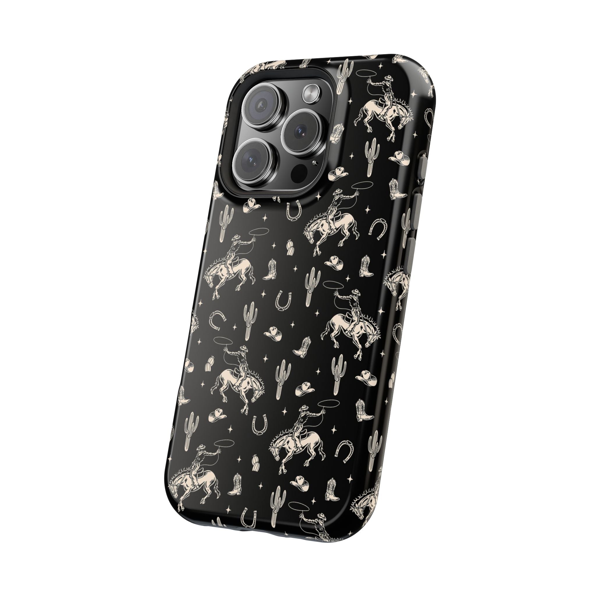 Twilight Cowgirl | Black Western Case