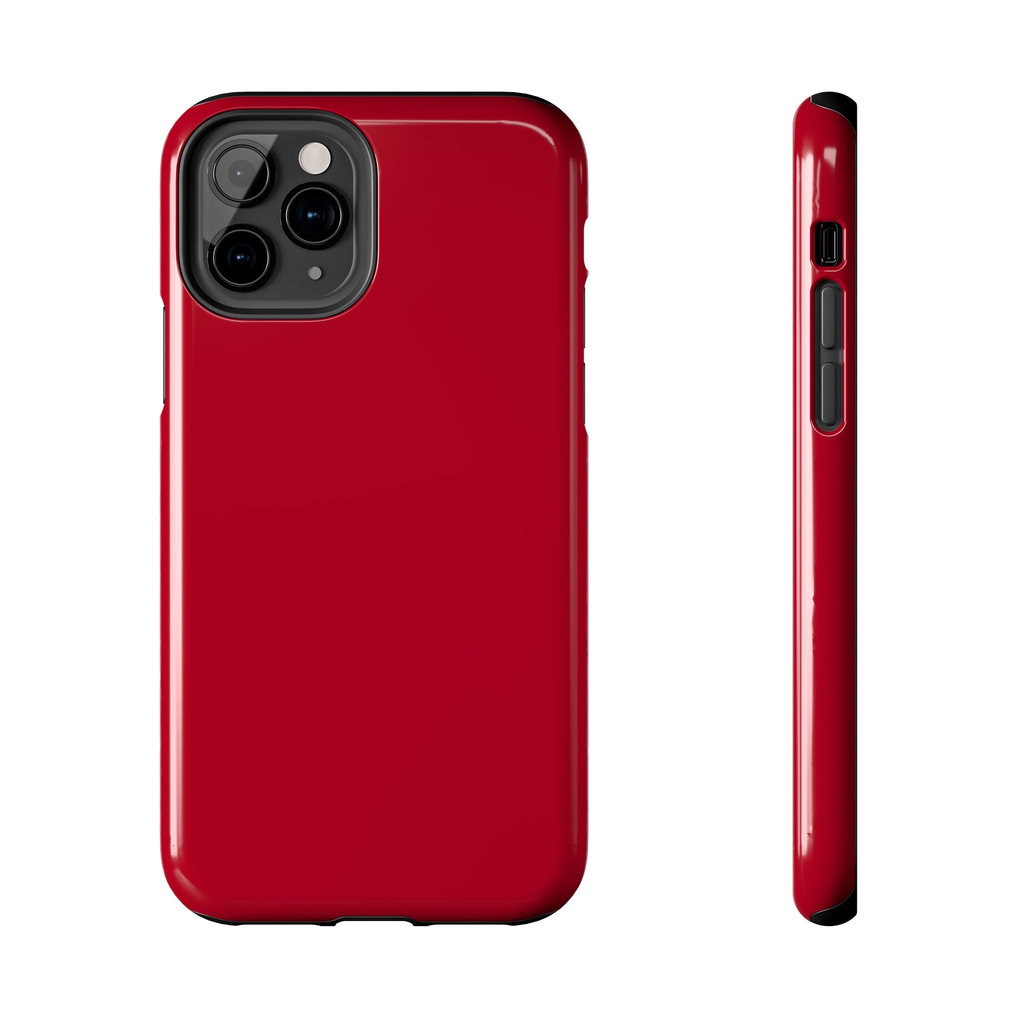 Candy Apple Solid Red iPhone 16 case, stylish and protective phone cover, cute design for enhancing phone appearance.