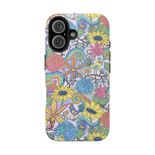 Birdsong Blooms | Retro Floral Case