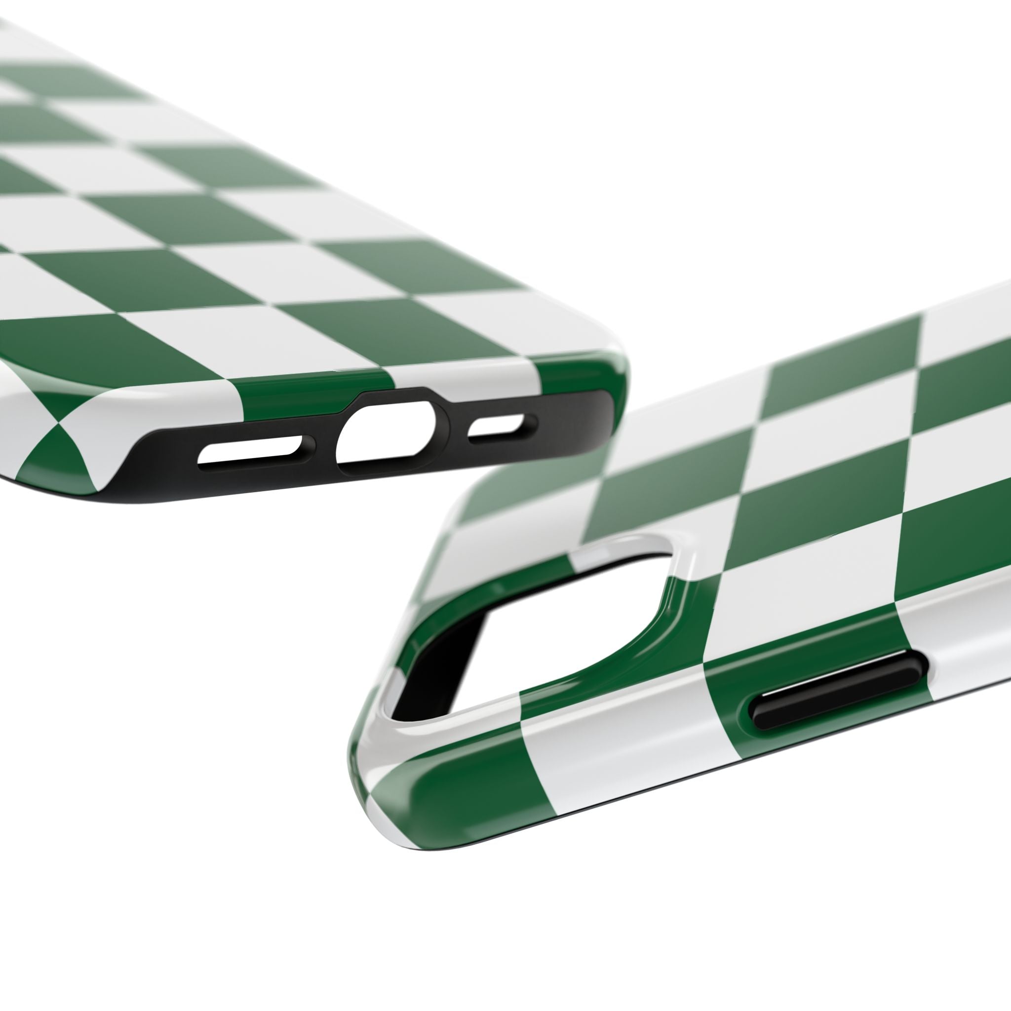 Effortlessly Chic | Green Checkered Case