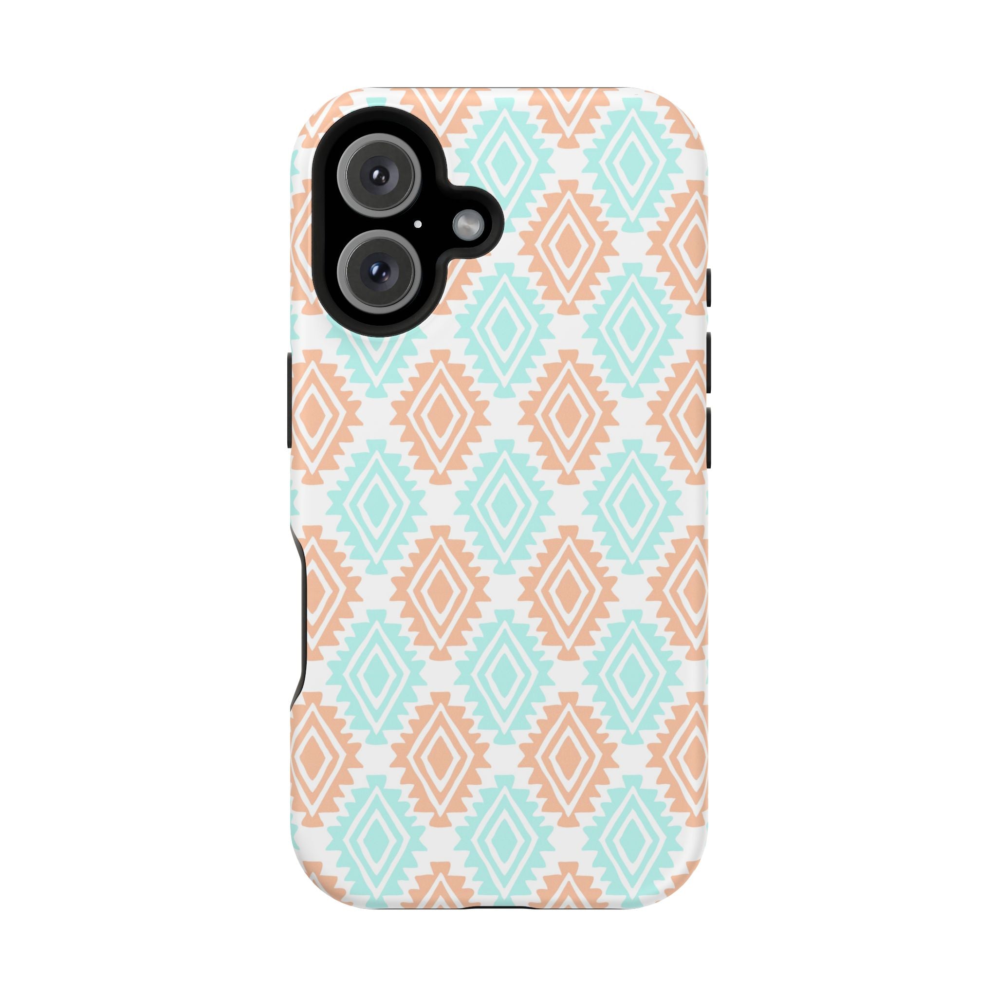 Southwestern MagSafe iPhone Case with funky abstract design, cute phone cover for style and protection.