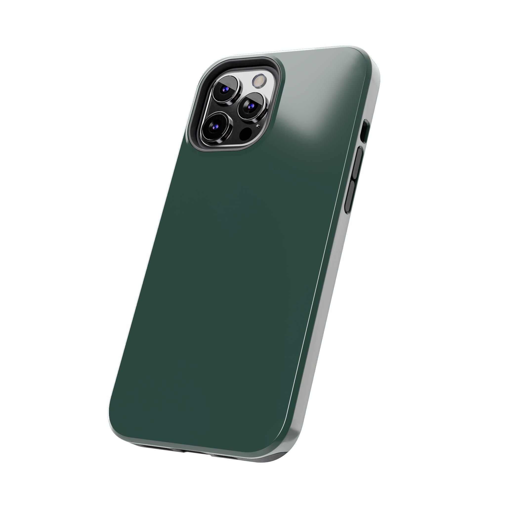 Evergreen solid green iPhone 16 case, cute phone cover offering protection and style.