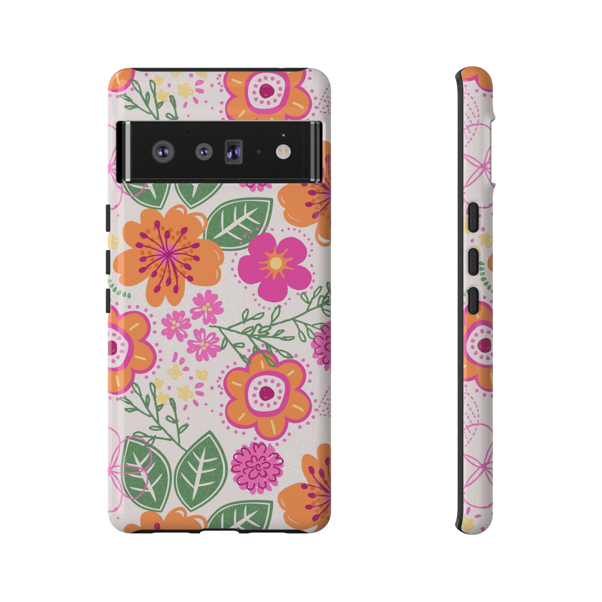 Hola | Estuche floral rosa