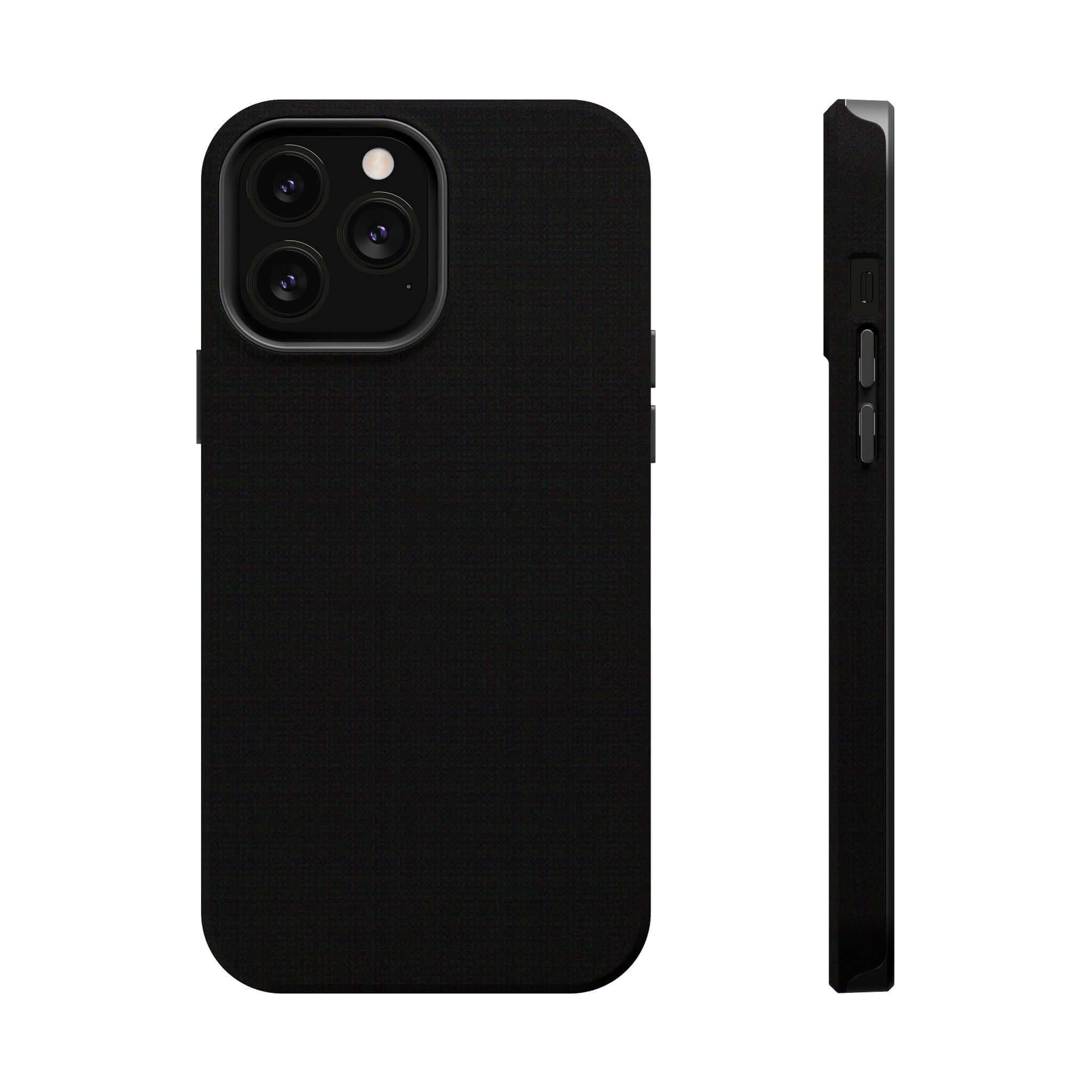 Black Tie solid black iPhone case, cute phone case brand, durable material, free shipping, sleek and stylish black phone case