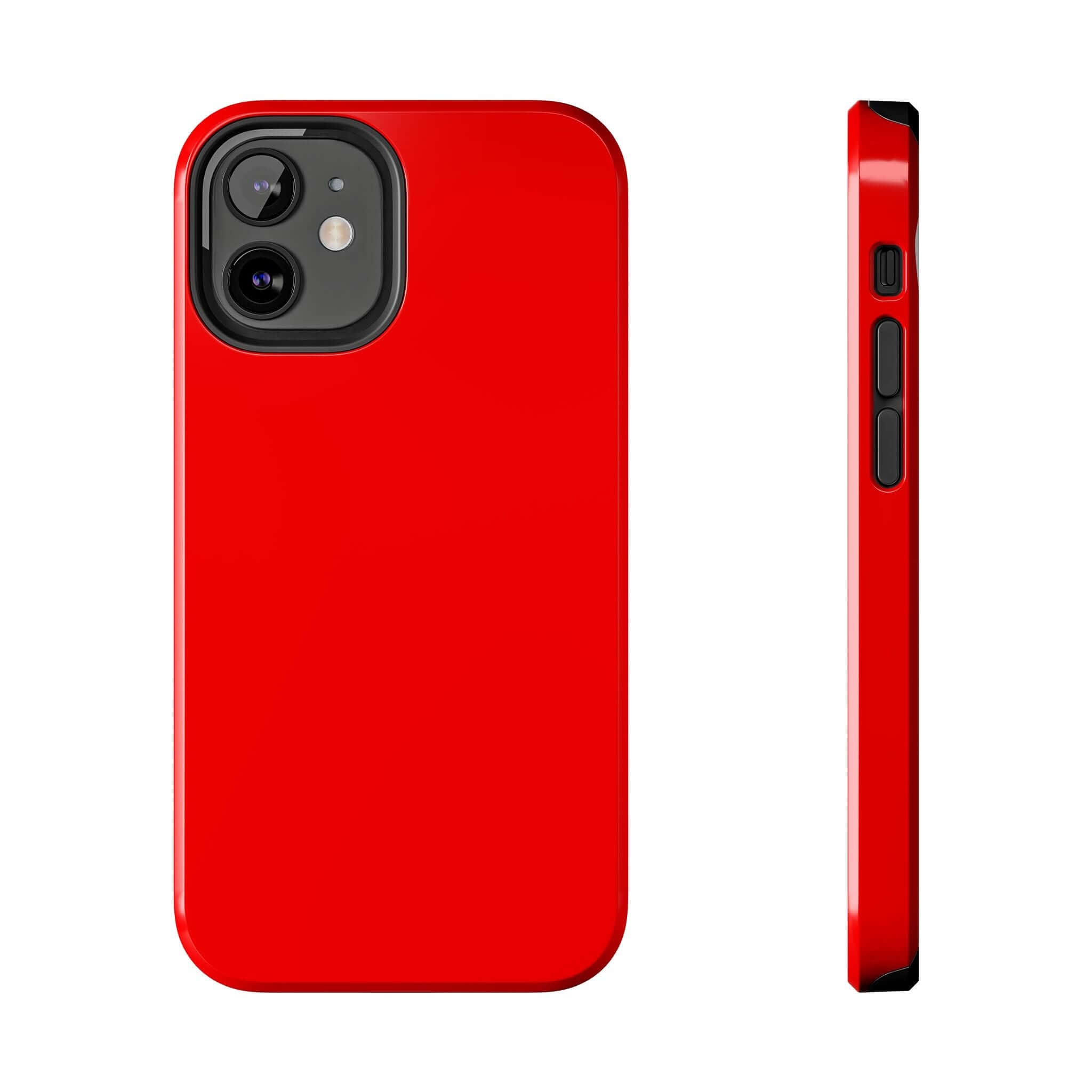 Neon red iPhone case Radiant Ruby from cutest phone cases websites free shipping.