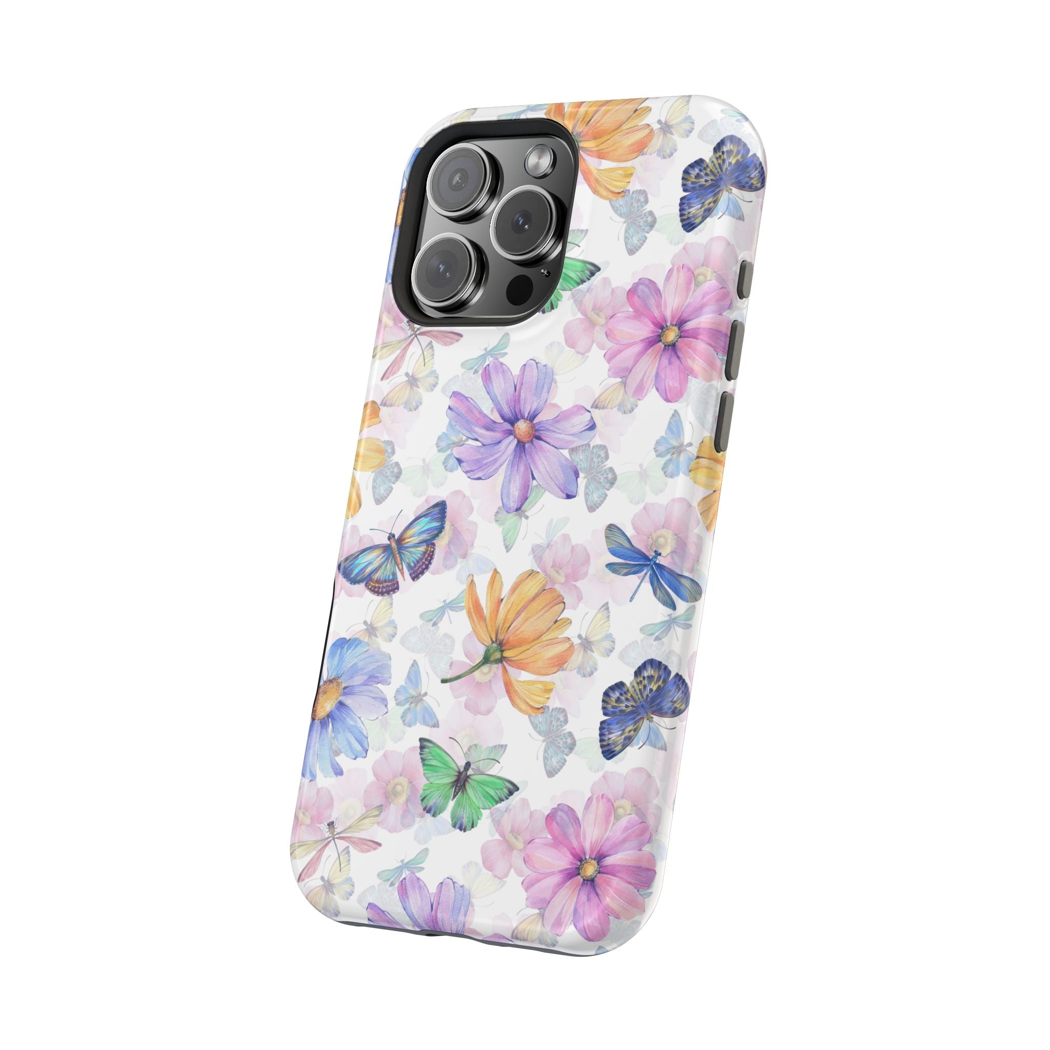 Fluttering Blooms | Watercolor Butterfly Case