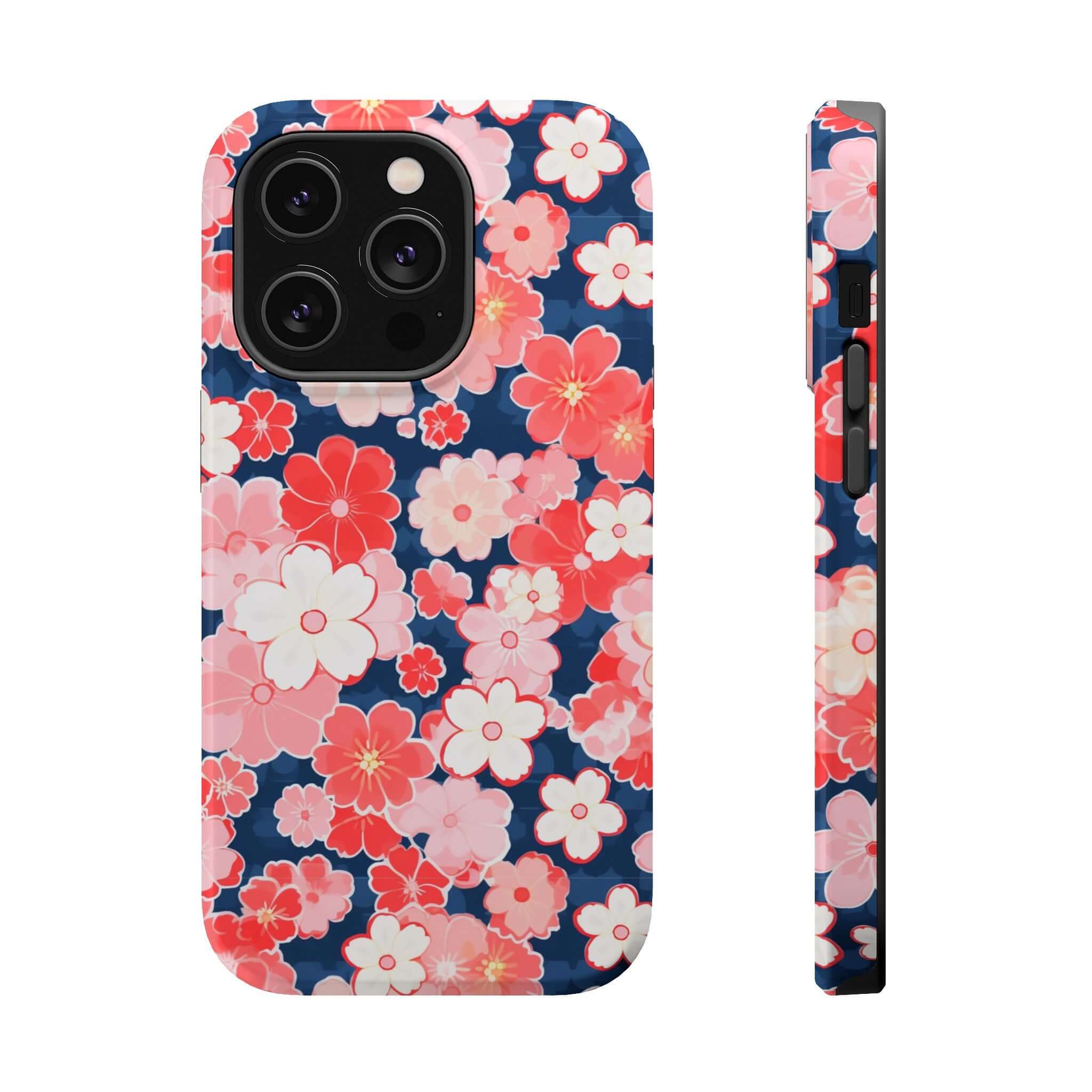 Oh So Pretty pink floral phone case for iPhone 14 Pro Max with free shipping