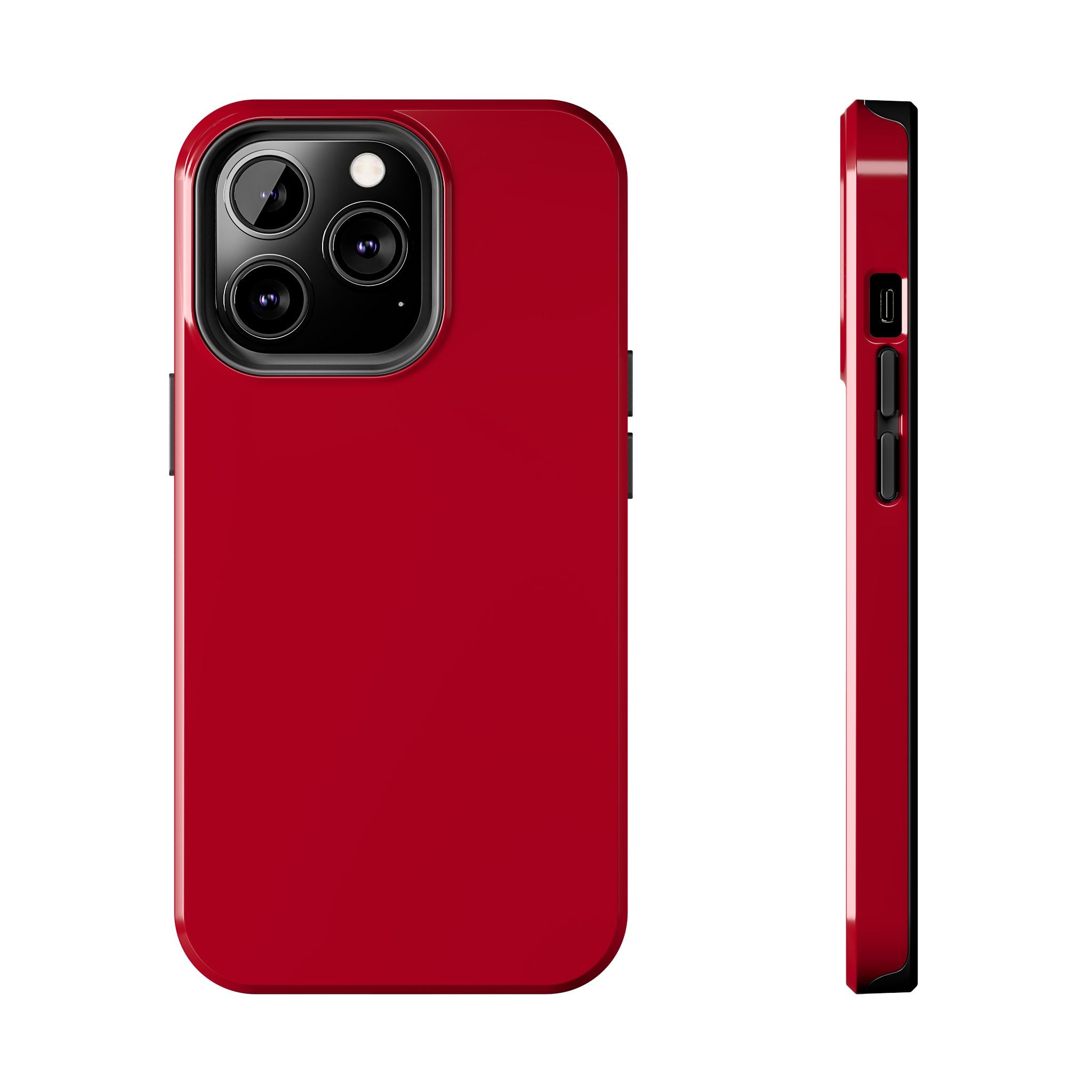 Candy Apple Solid Red iPhone 16 Case, Cute Phone Cover with Stylish Design and Protection