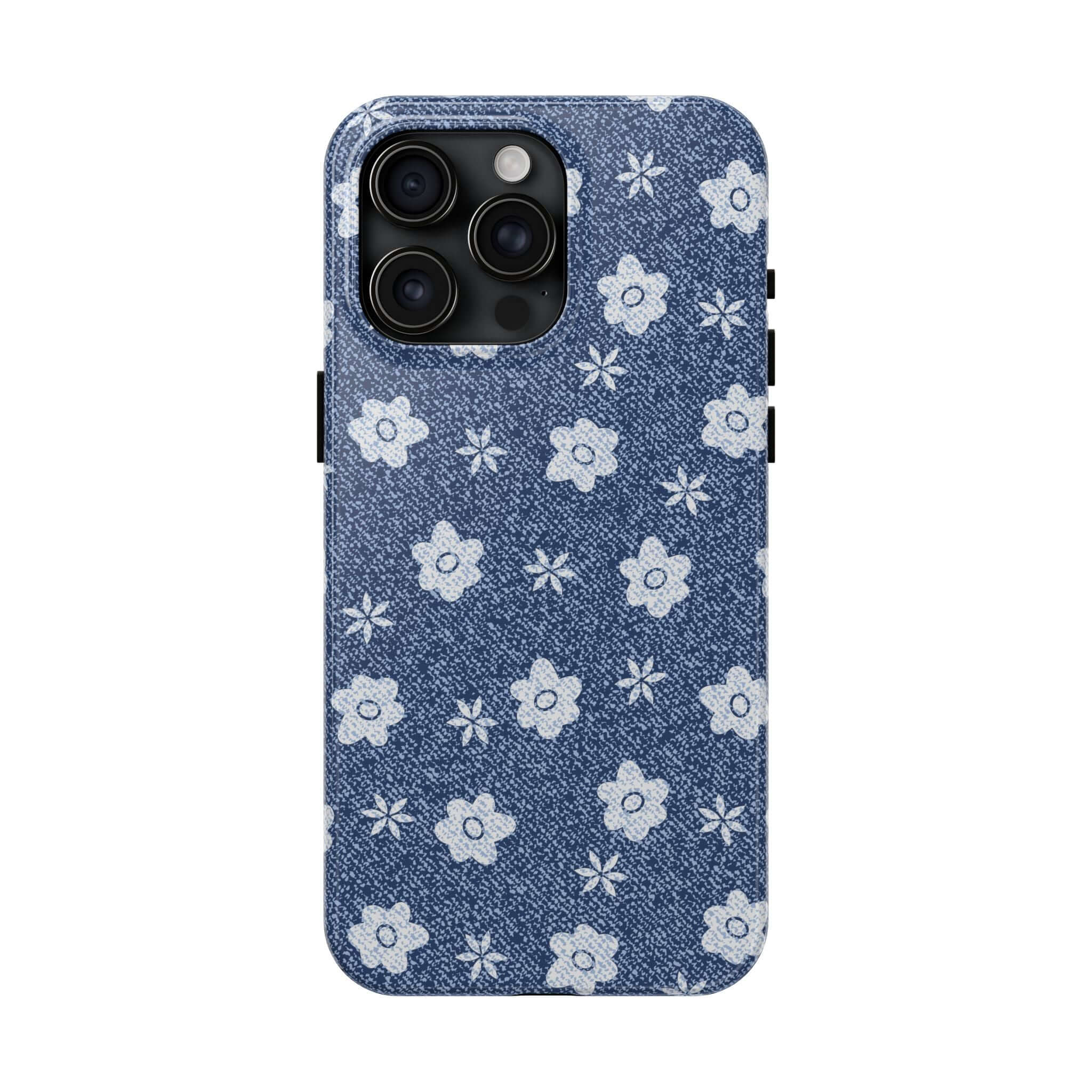 iPhone 14 Pro Max Thrifting Haul Daisies Denim Case - Cute and Protective Phone Case for iPhone