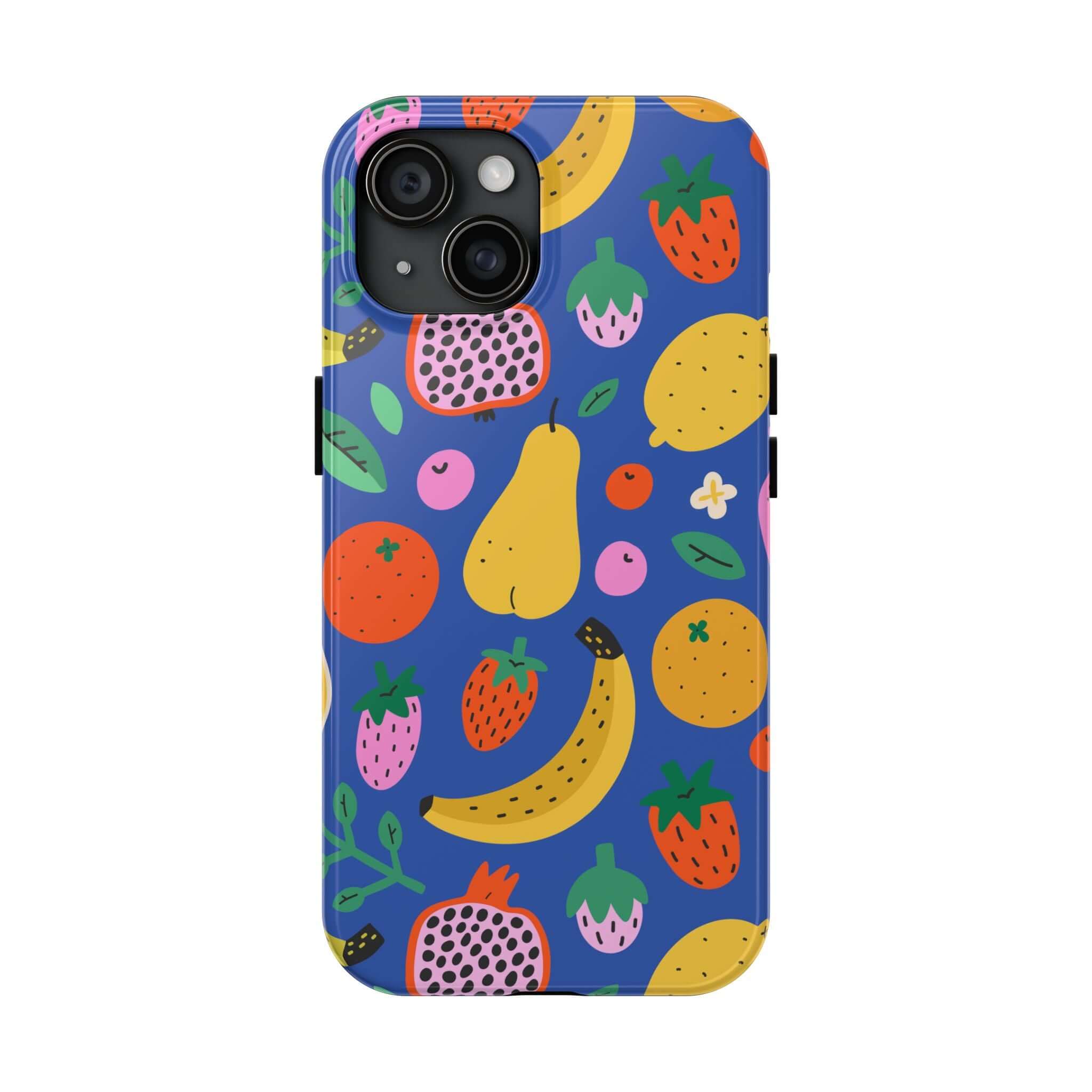 Cute phone cover featuring a colorful beachy fruit design, perfect for Apple iPhone and summer vibes.