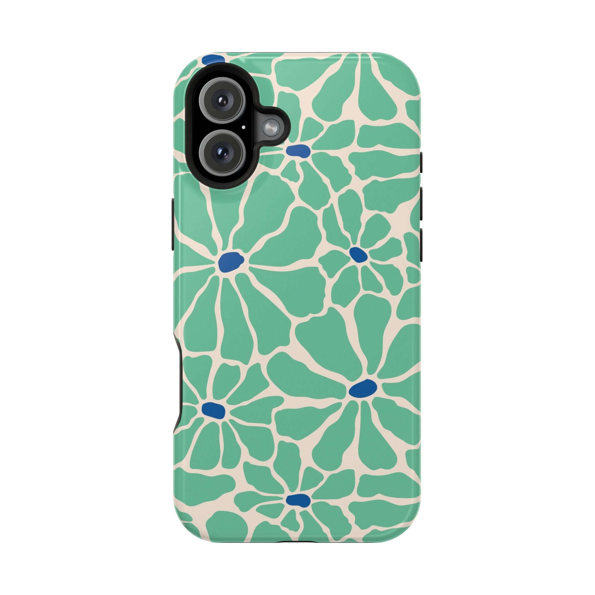 Cute Retro Floral Phone Cover for Apple iPhone, featuring a vibrant tropical design and MagSafe compatibility.