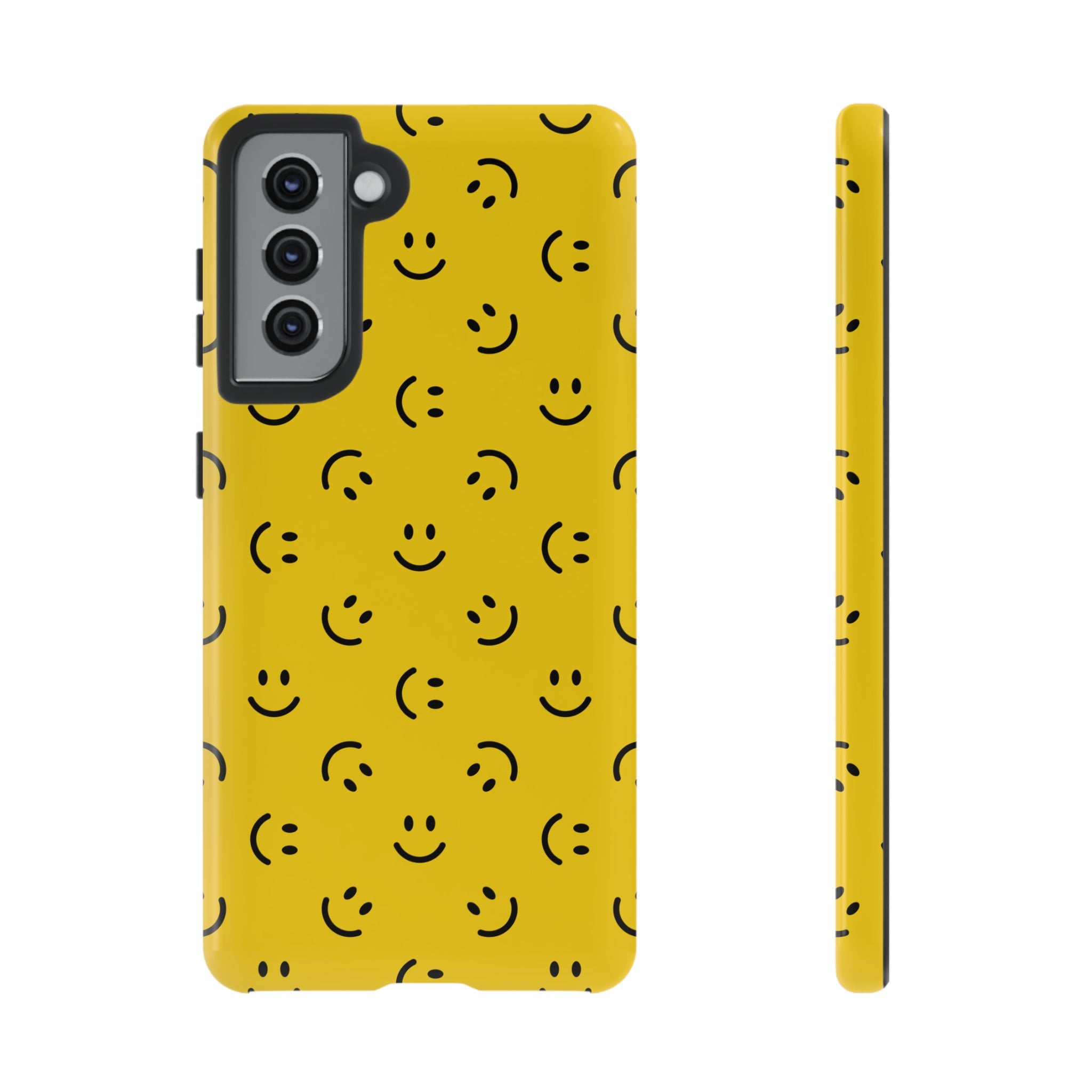 No te preocupes, sé feliz | Estuche sonriente amarillo