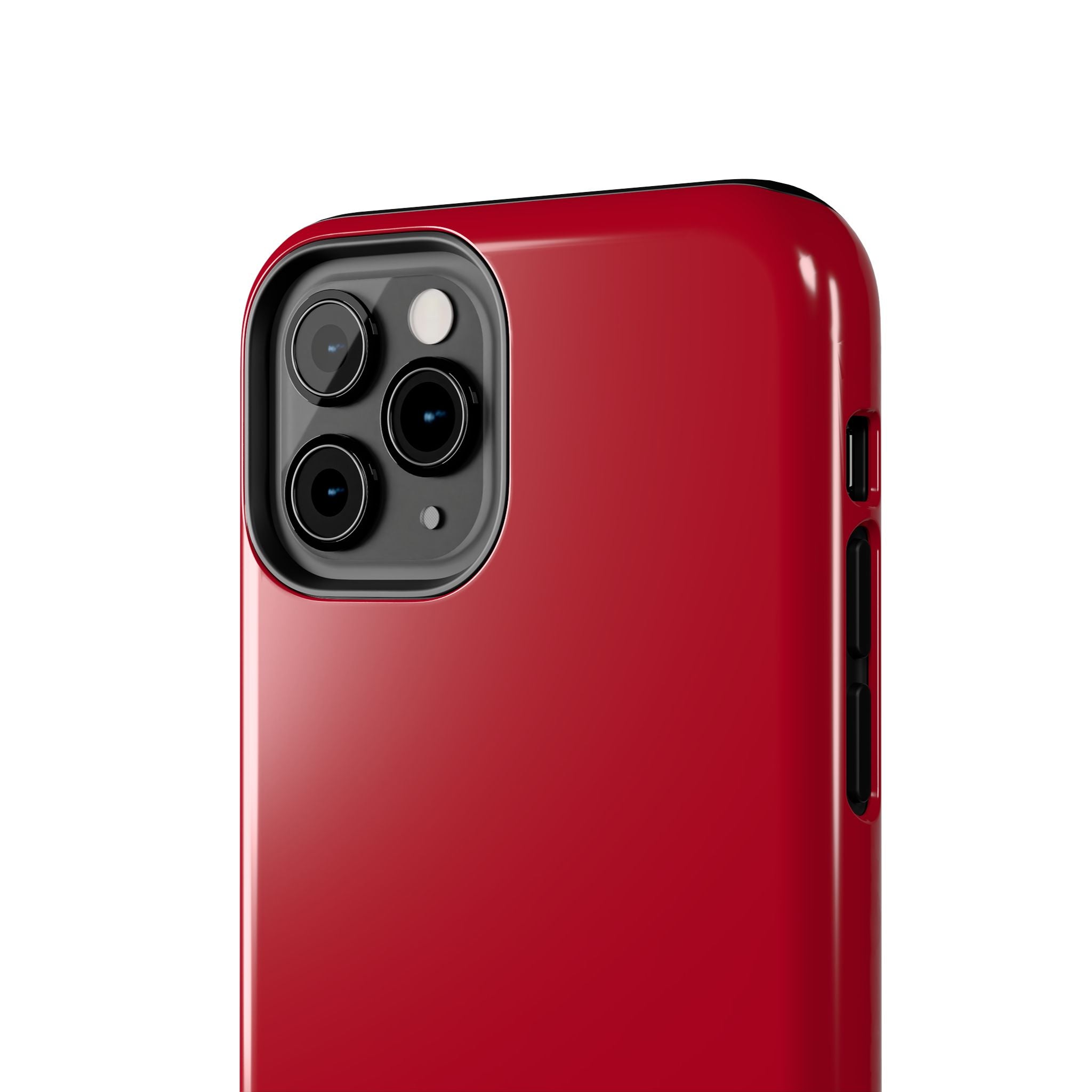 Candy Apple Solid Red iPhone 16 case, cute and stylish phone cover with camera protection.