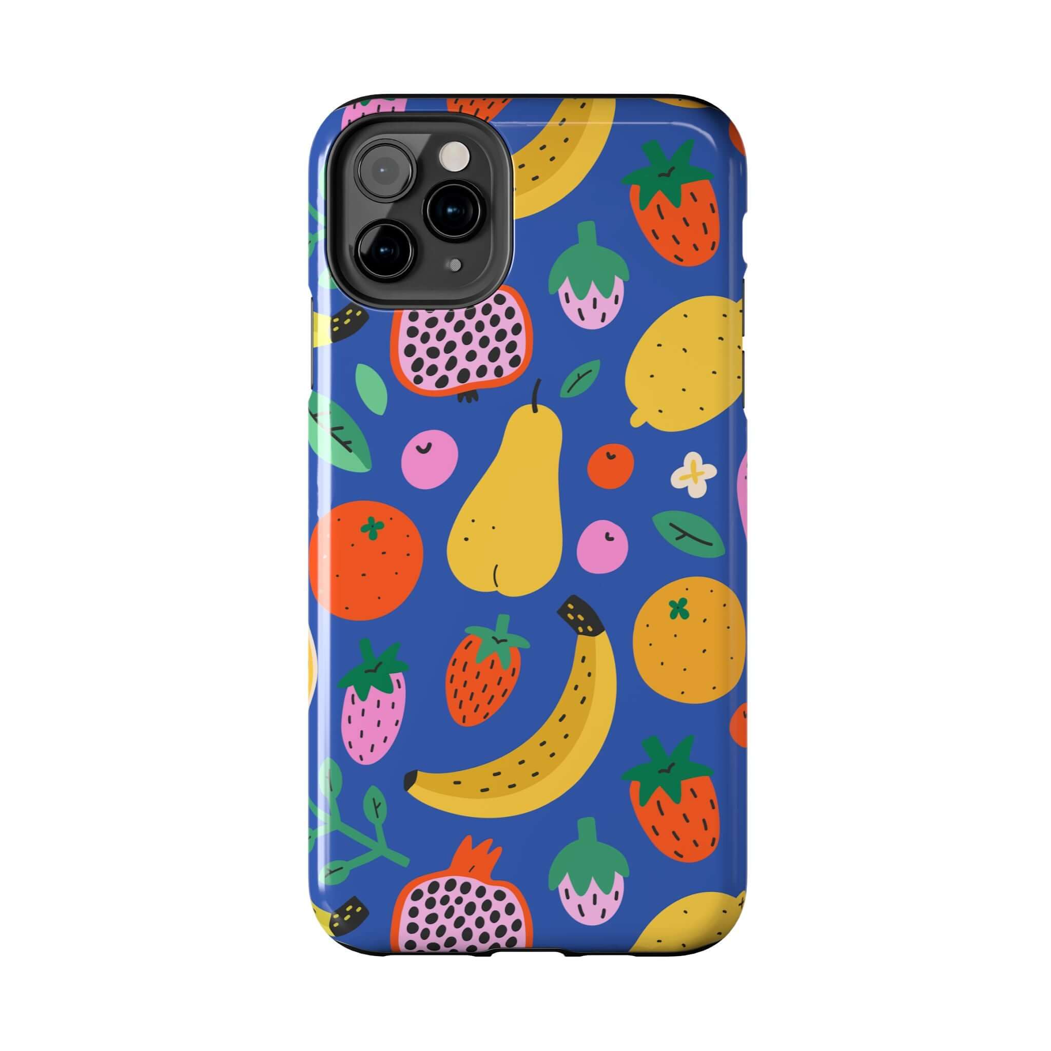 Cute phone cover featuring a vibrant beachy fruit design, perfect for summer vibes and protecting your Apple iPhone.