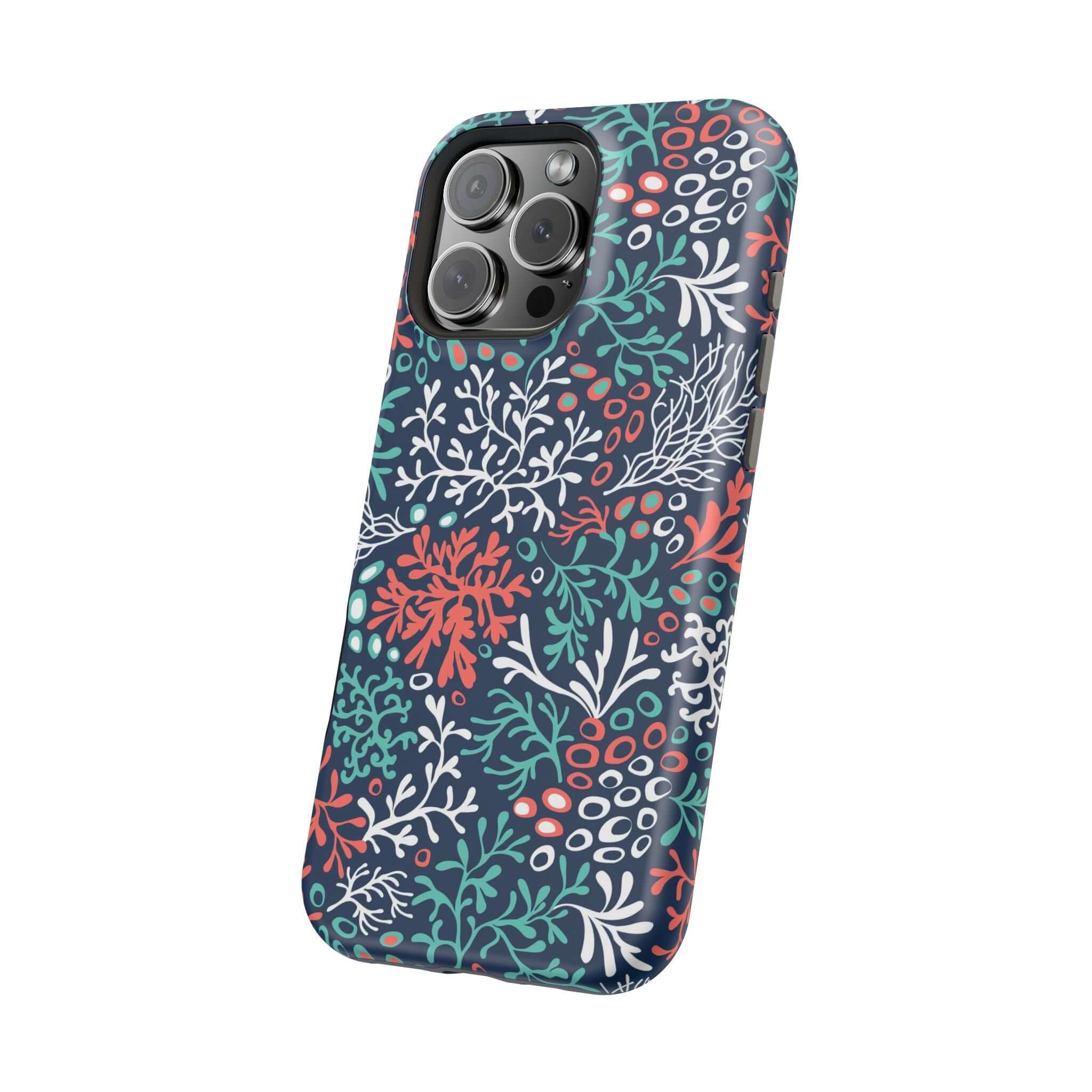 Cute Colorful Beachy Coral Reef iPhone 16 Case with Fun Design