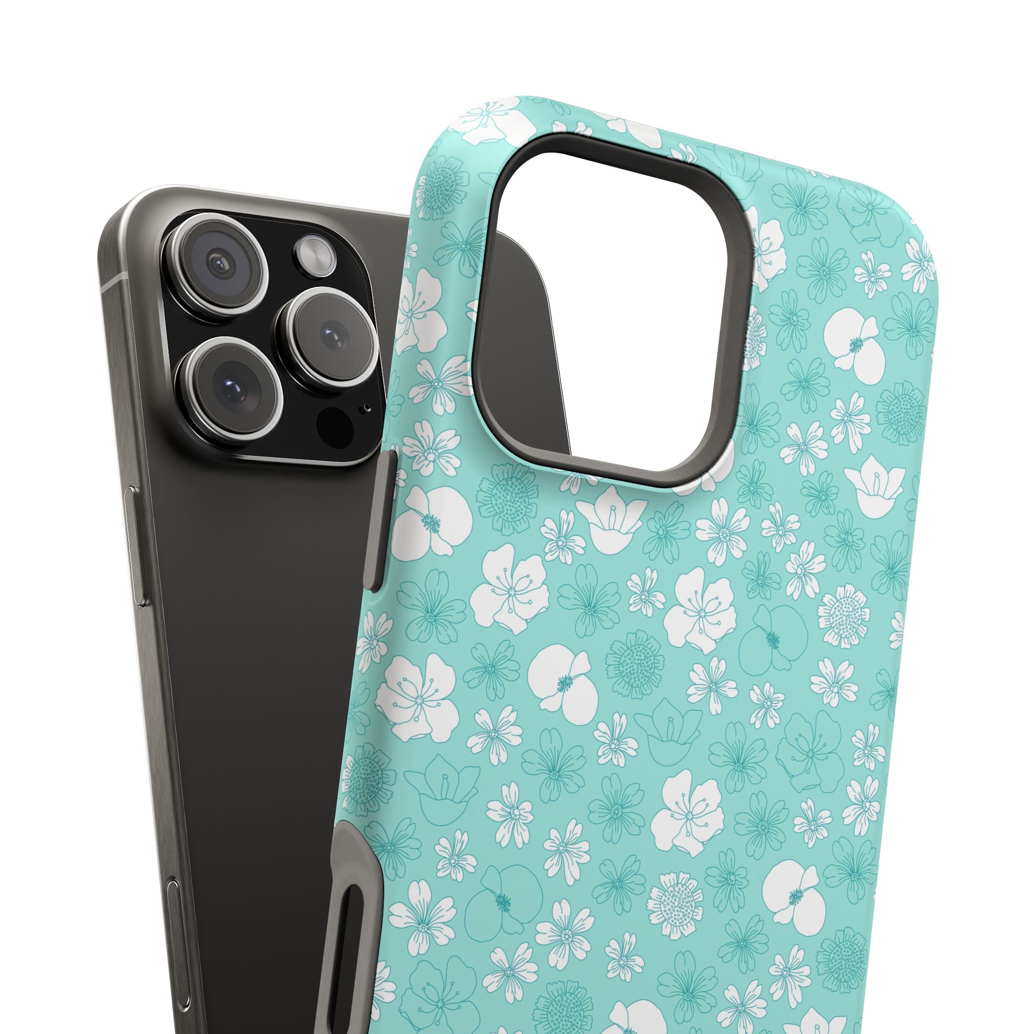 Floral Frost | Teal Floral Case