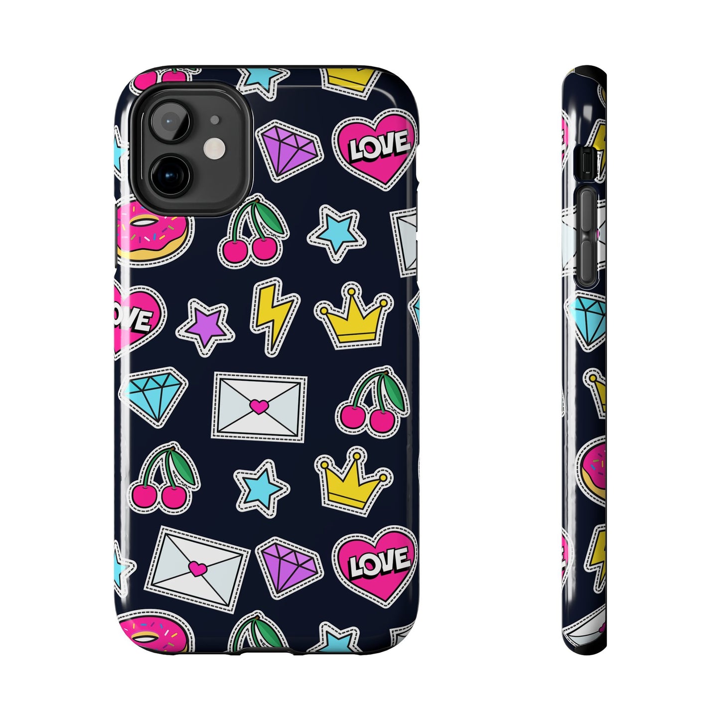 Cute Stickers | Black Case