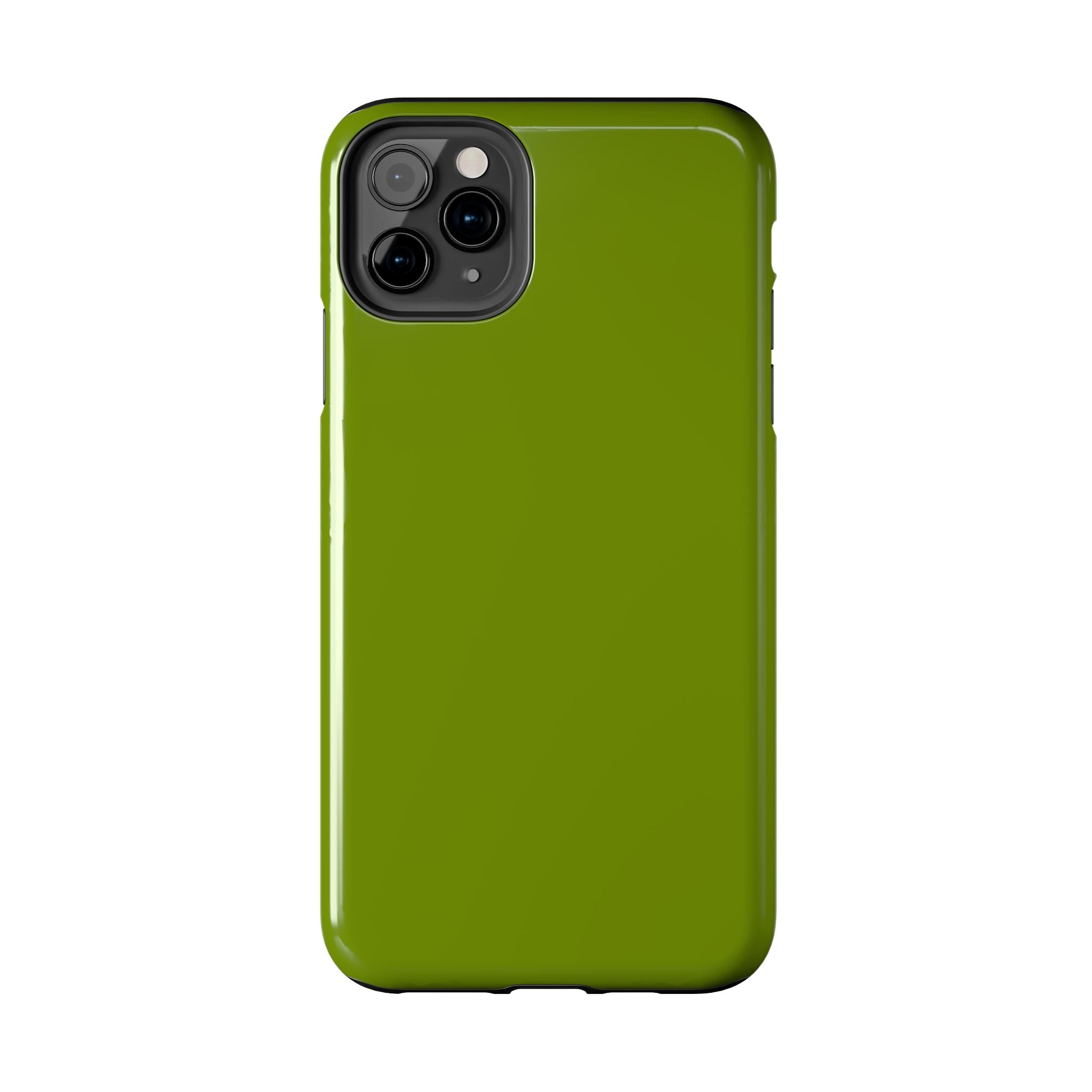 Cute solid green Matcha Tea iPhone case for scratch protection. Floral design phone case for iPhone.