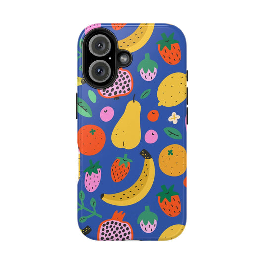 Cute phone cover featuring a vibrant beachy fruit design, perfect for Apple iPhone, adding colorful summer vibes.