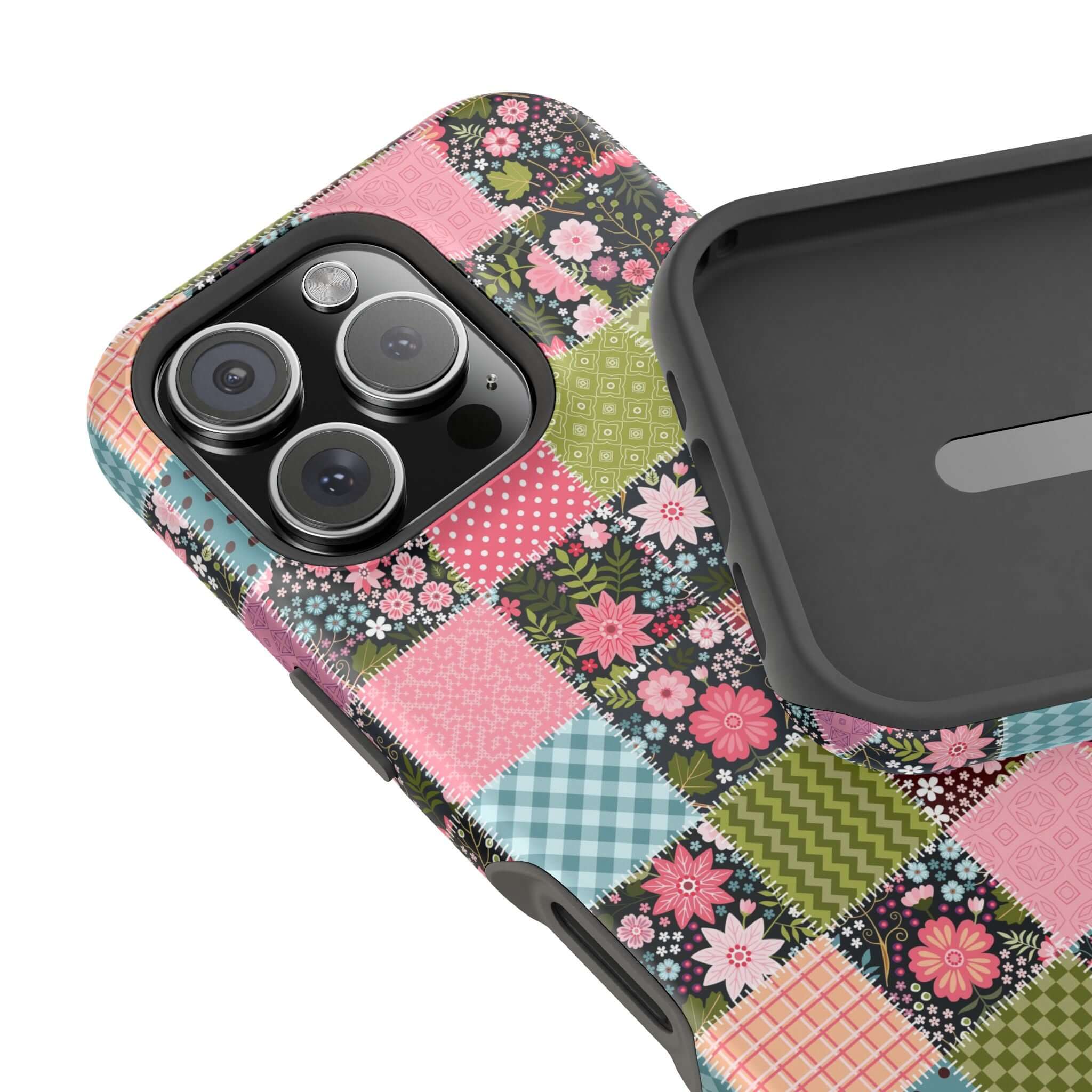 Flora Forage Wildflower Patchwork MagSafe iPhone Case with cute floral design for free-spirited vibes.