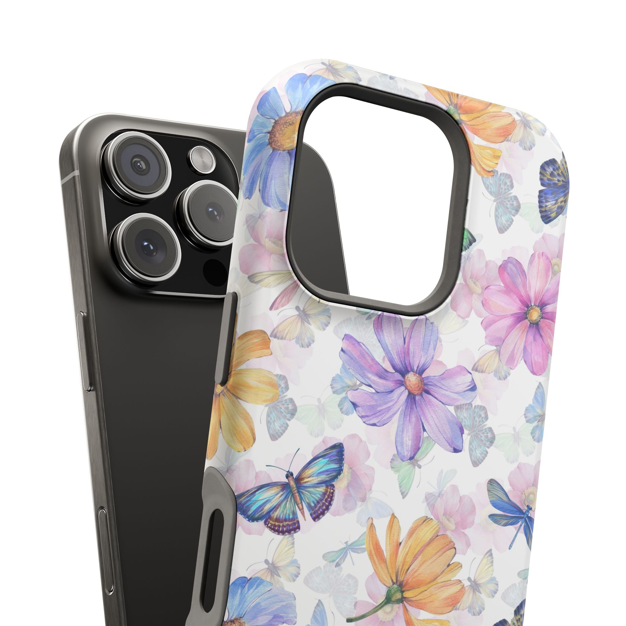 Fluttering Blooms | Watercolor Butterfly Case