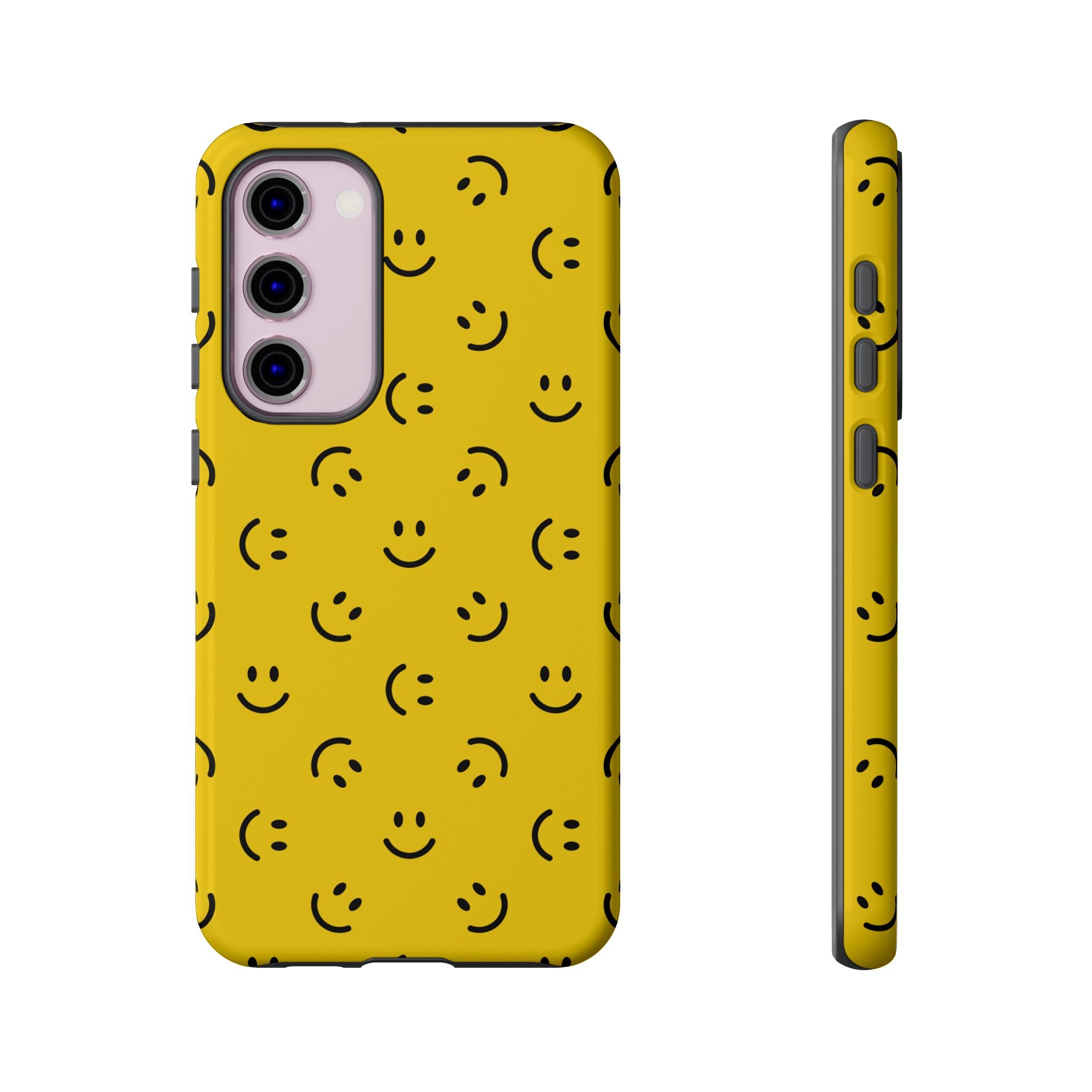 No te preocupes, sé feliz | Estuche sonriente amarillo