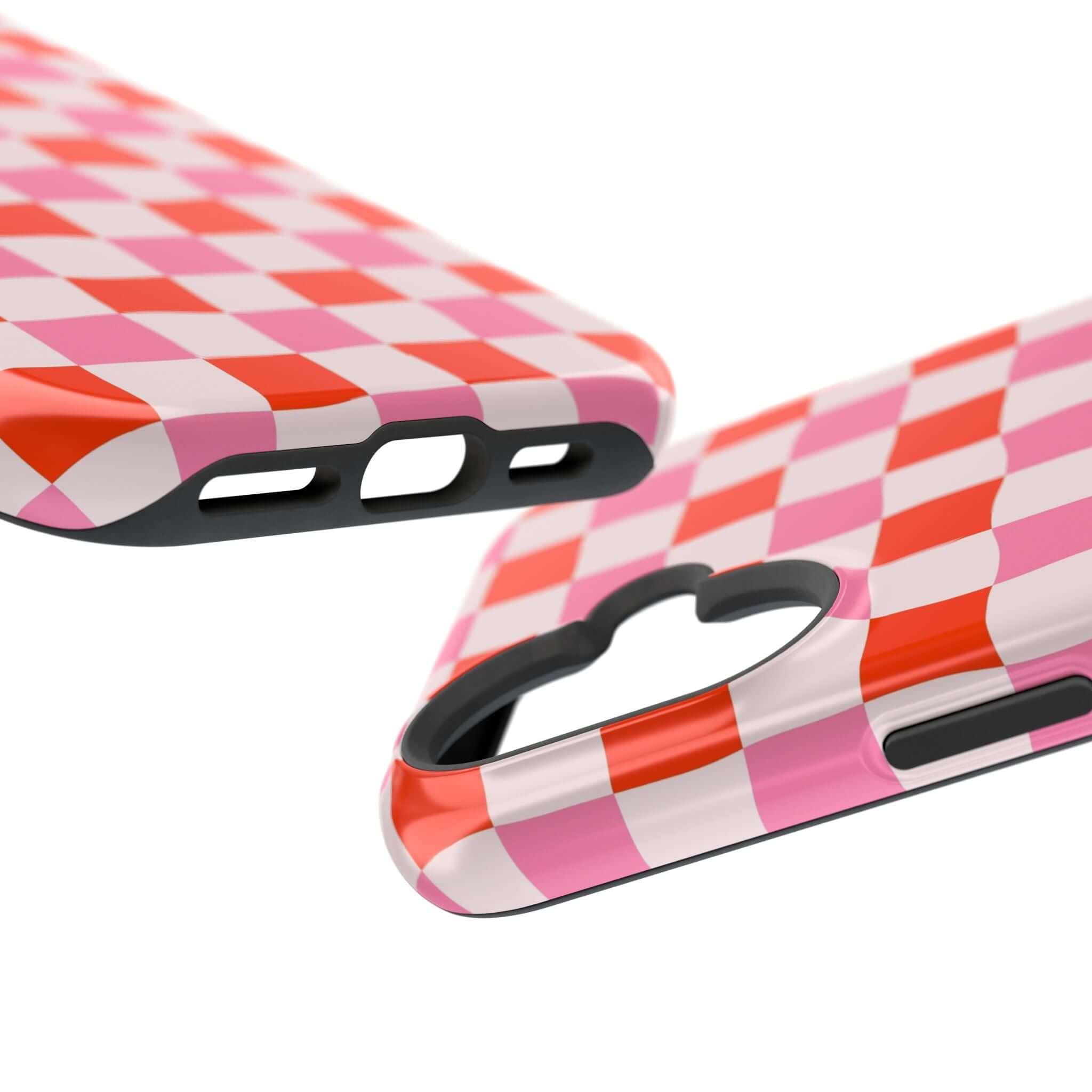 Love Check | Pink Checkered Case