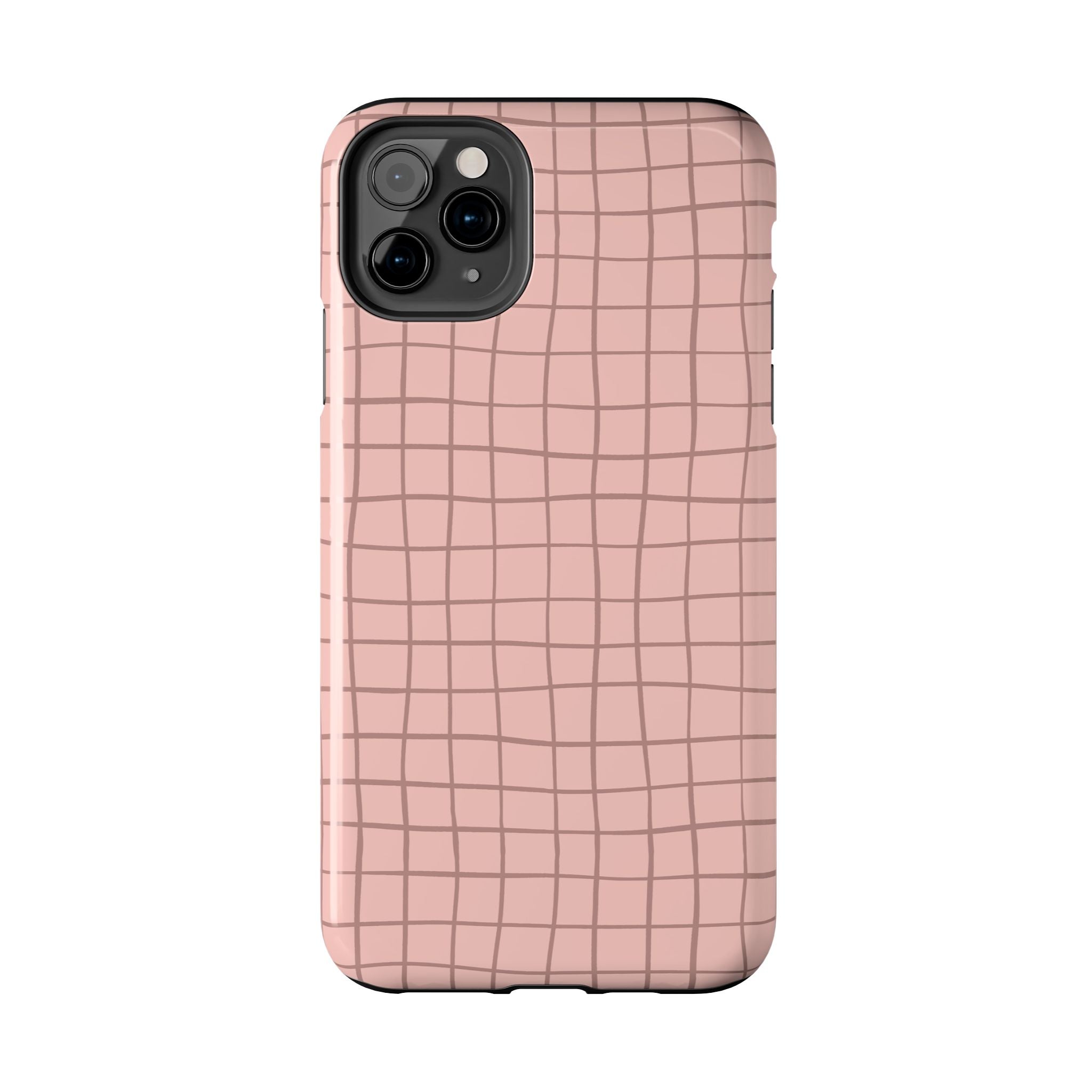 Blush Grid Pink Abstract iPhone Case with Free Shipping - Cute Custom Phone Cover for iPhone