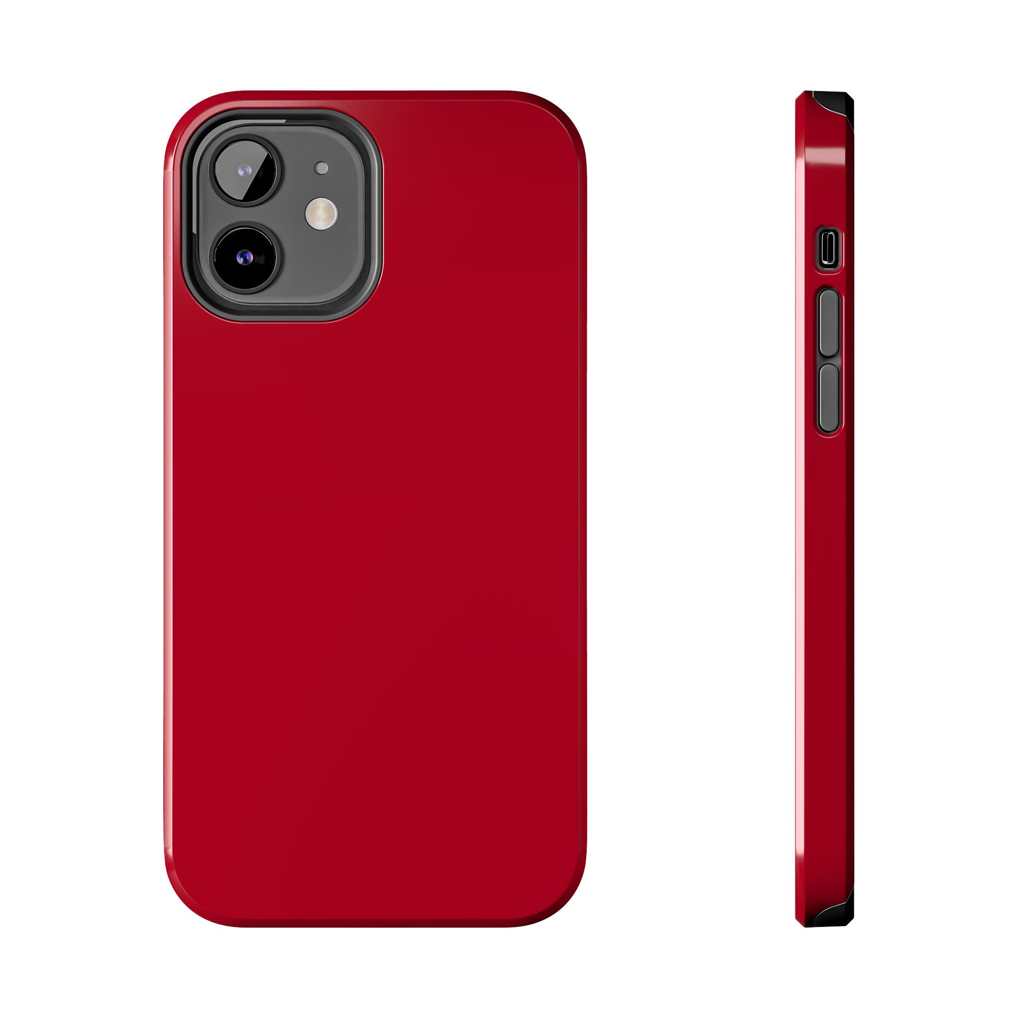 Candy Apple Solid Red iPhone 16 case, cute phone cover offering style and protection.