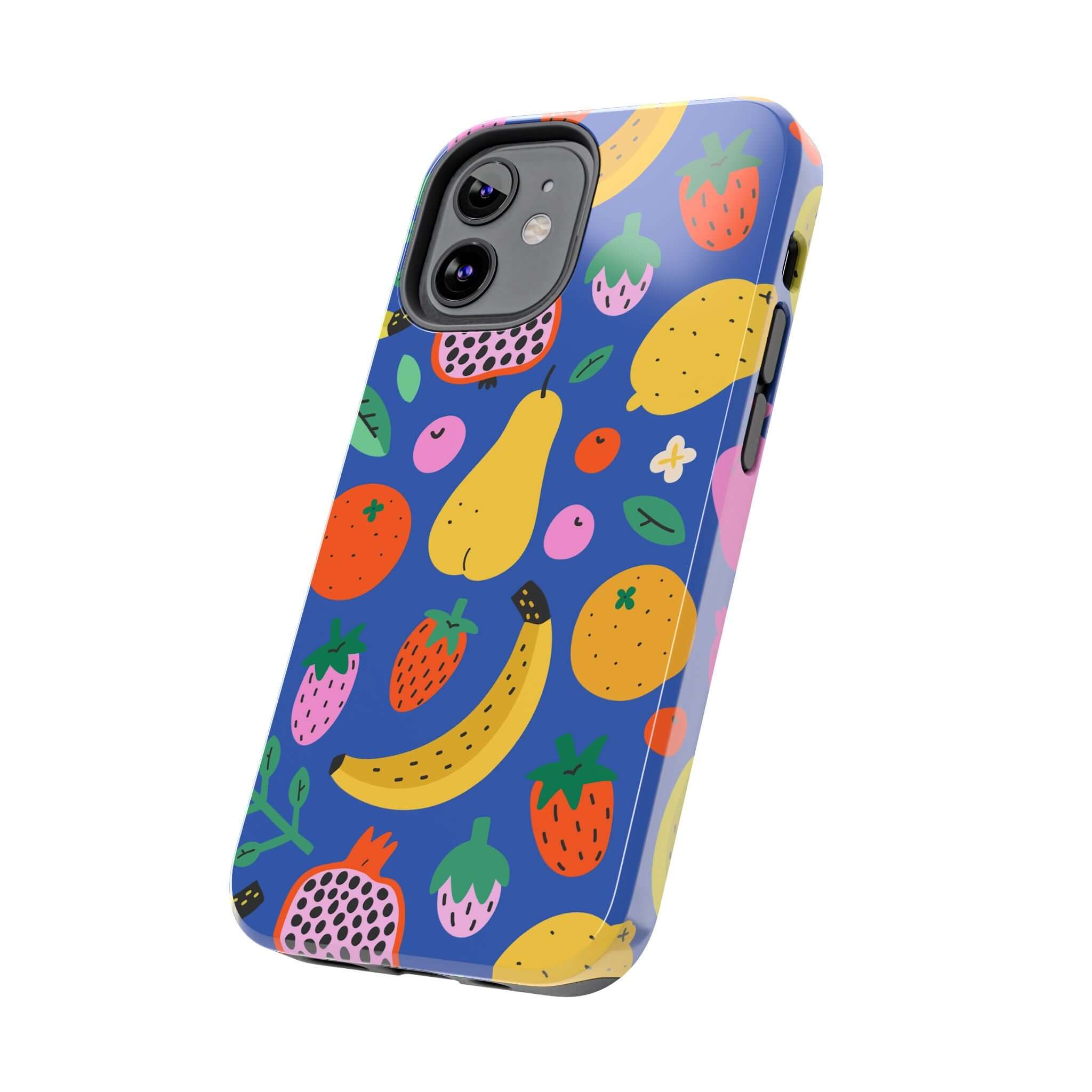 Cute phone cover with beachy fruit design, perfect Apple iPhone case for a colorful summer vibe.