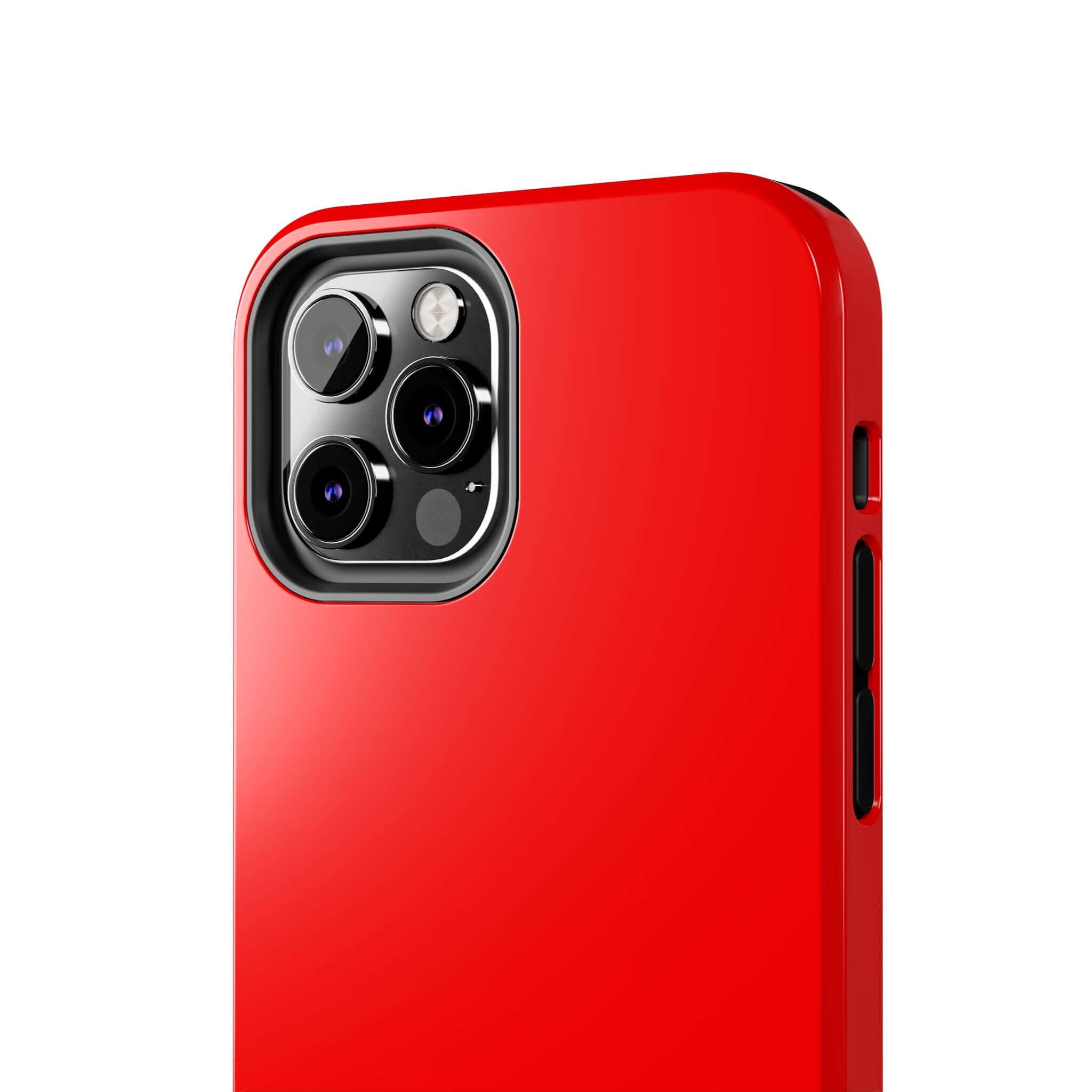 Neon red iPhone case from cutest phone cases websites, offering free shipping on cute case website.