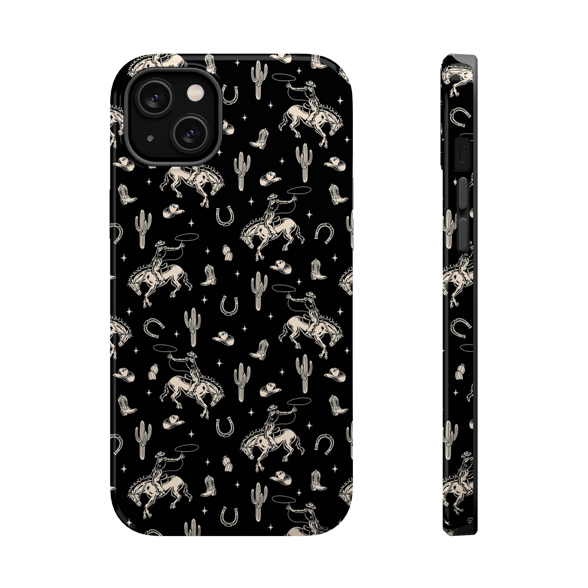 Twilight Cowgirl | Black Western Case